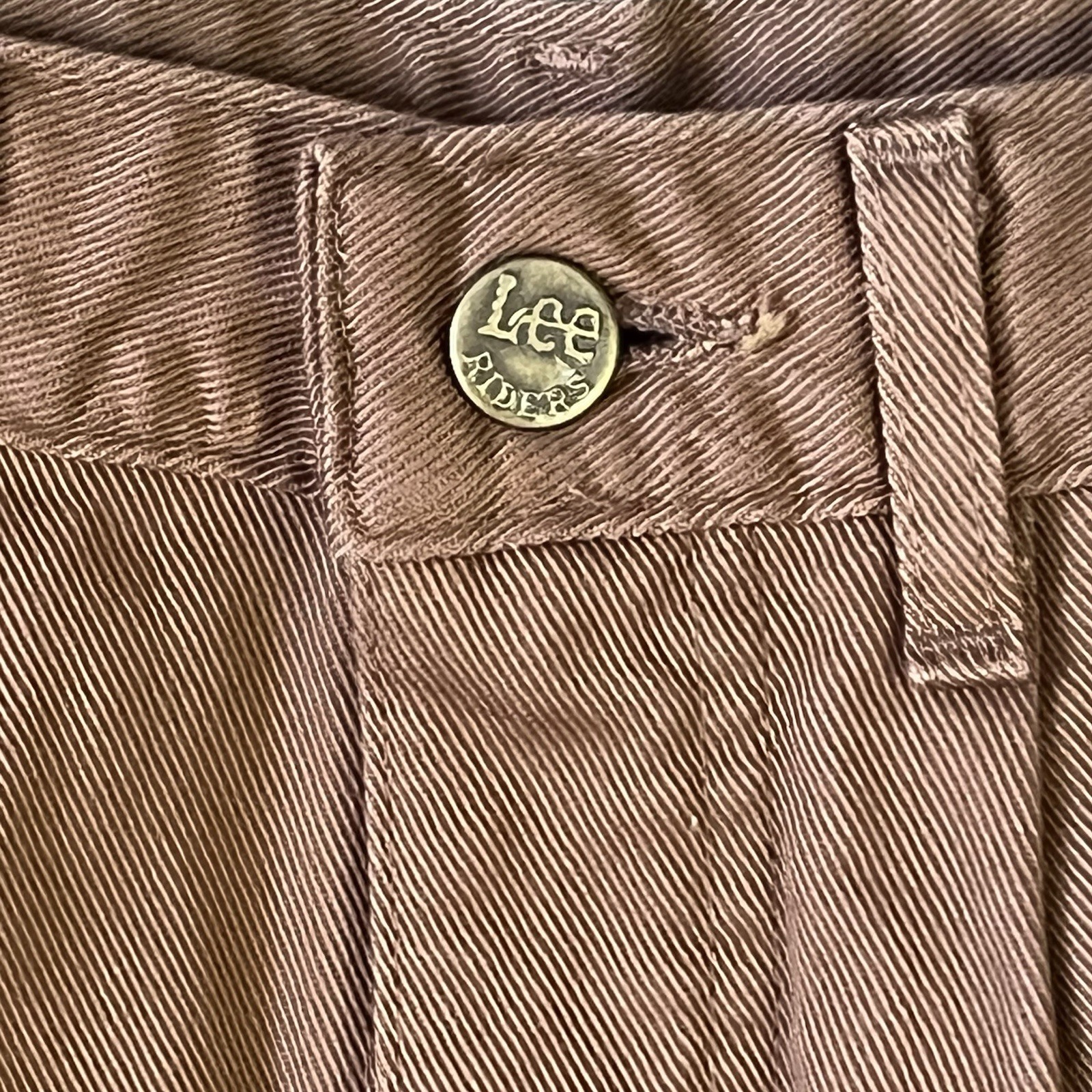 Vintage 90s Lee Sky Riders Jeans Women’s 9 M Brown Loose Fit USA Made New NOS
