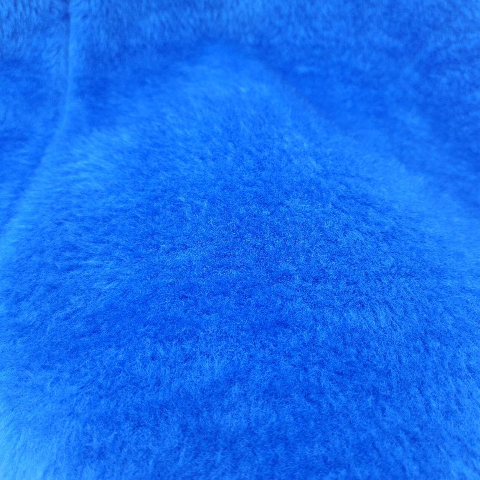 Vtg 1970s Sears At HomeWear 1/2 Zip Robe Womens XSP 4/6 Fuzzy Plush Blue Glam