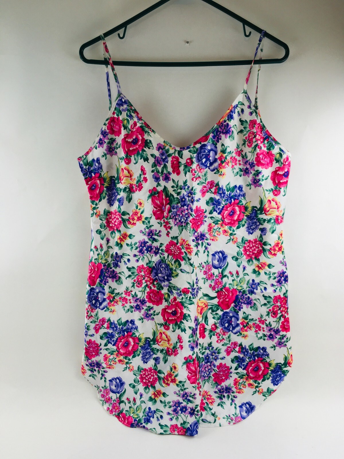 Honors Intimates Shirt Women’s Size M? Floral Sleeveless Spaghetti Babydoll Tank