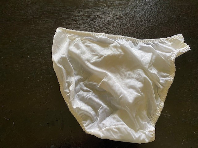 Vintage Lily of France by Dolores White Floral Stretch Panties L Style 3269 NWT