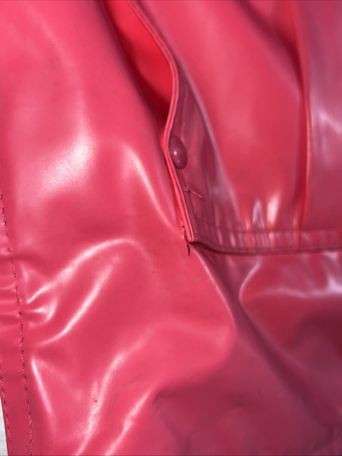 Misty Harbor Slicker Hooded Rain Coat Jacket Spring Y2K Princess Pink Lined