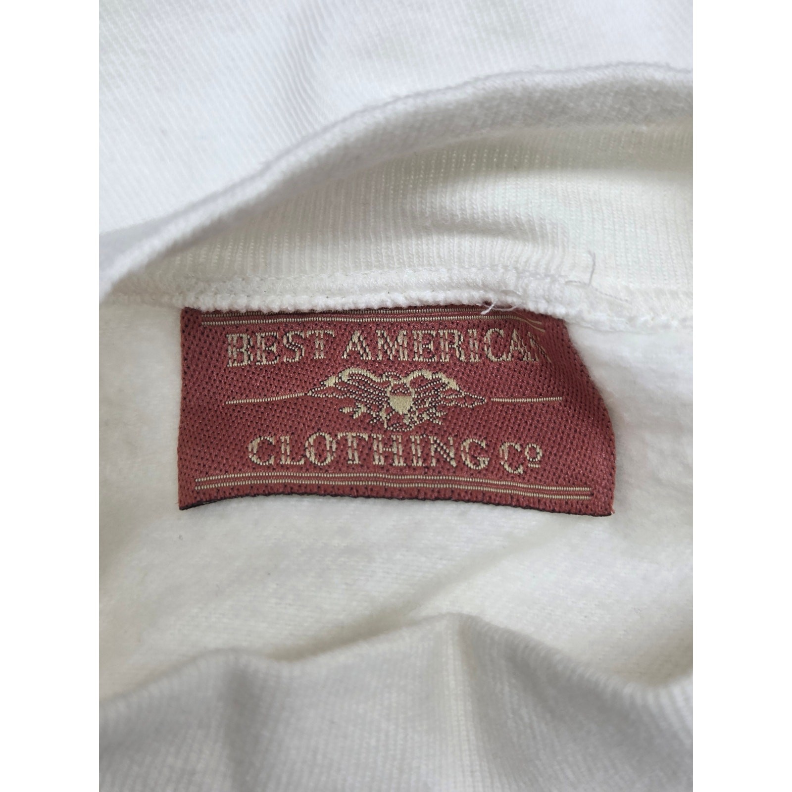 VTG 90s Best American Clothing Co Butterfly Graphic Cotton Fleece Top USA NWOT