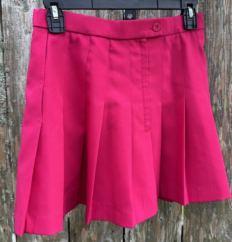 Le Coq Sportif Pink Pleated Tennis Skirt Preppy Athleisure Size 8 Pickleball