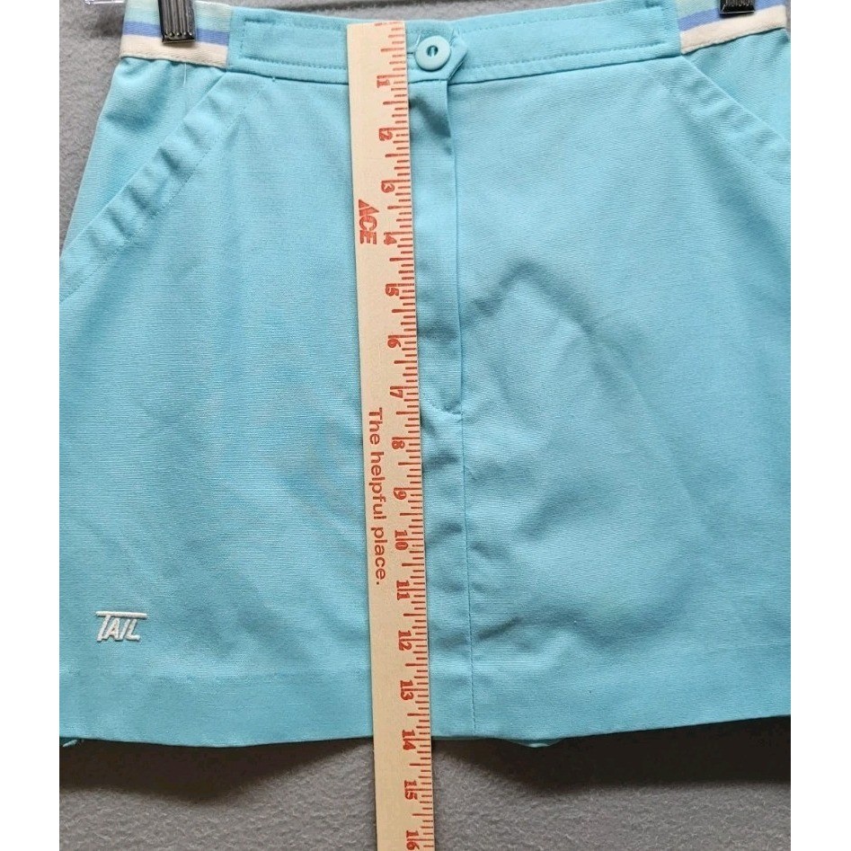 Vintage 90s TAIL Skirt Teal Blue Tennis Skirt Size 7/8 Made In USA Pickleball