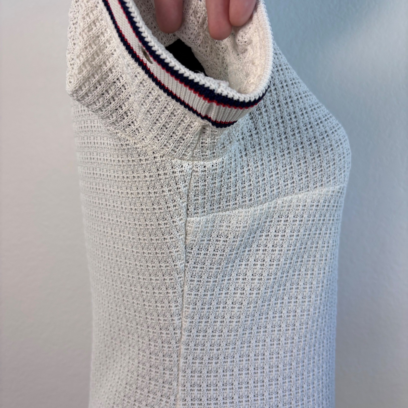 Vintage 60s Tannel Knits Trevira Era Mod Shift Dress | White, Small ILGWU TWA