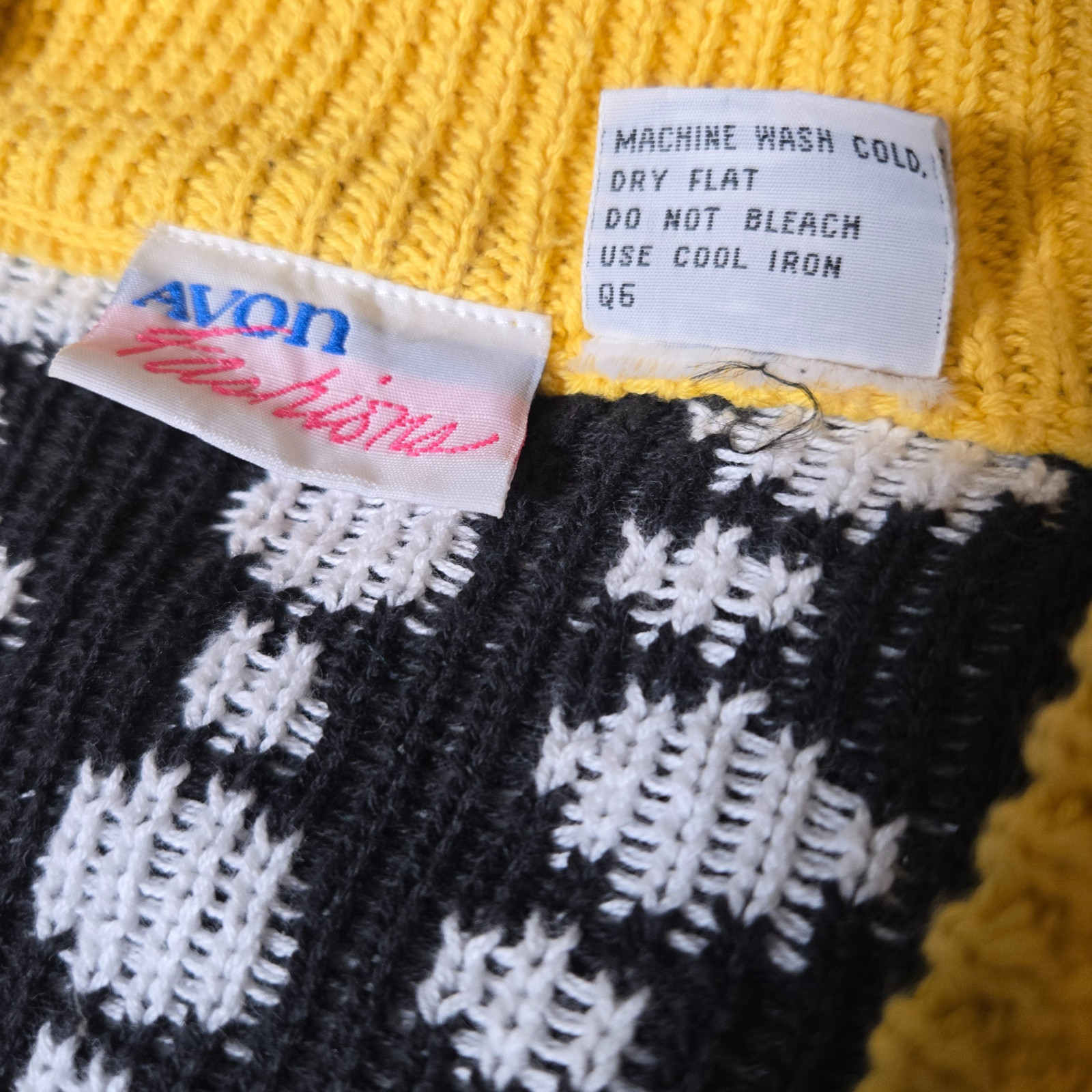 Vintage 1980s AVON FASHIONS 100% Cotton Polka Dot & Striped Cardigan Sweater