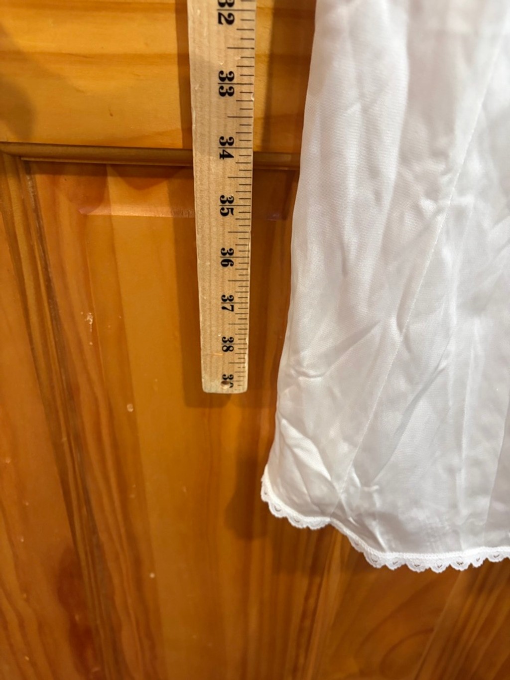 Vintage Warner’s White Bridal Slip Dress 34 Wedding Lingerie Antron Nylon USA