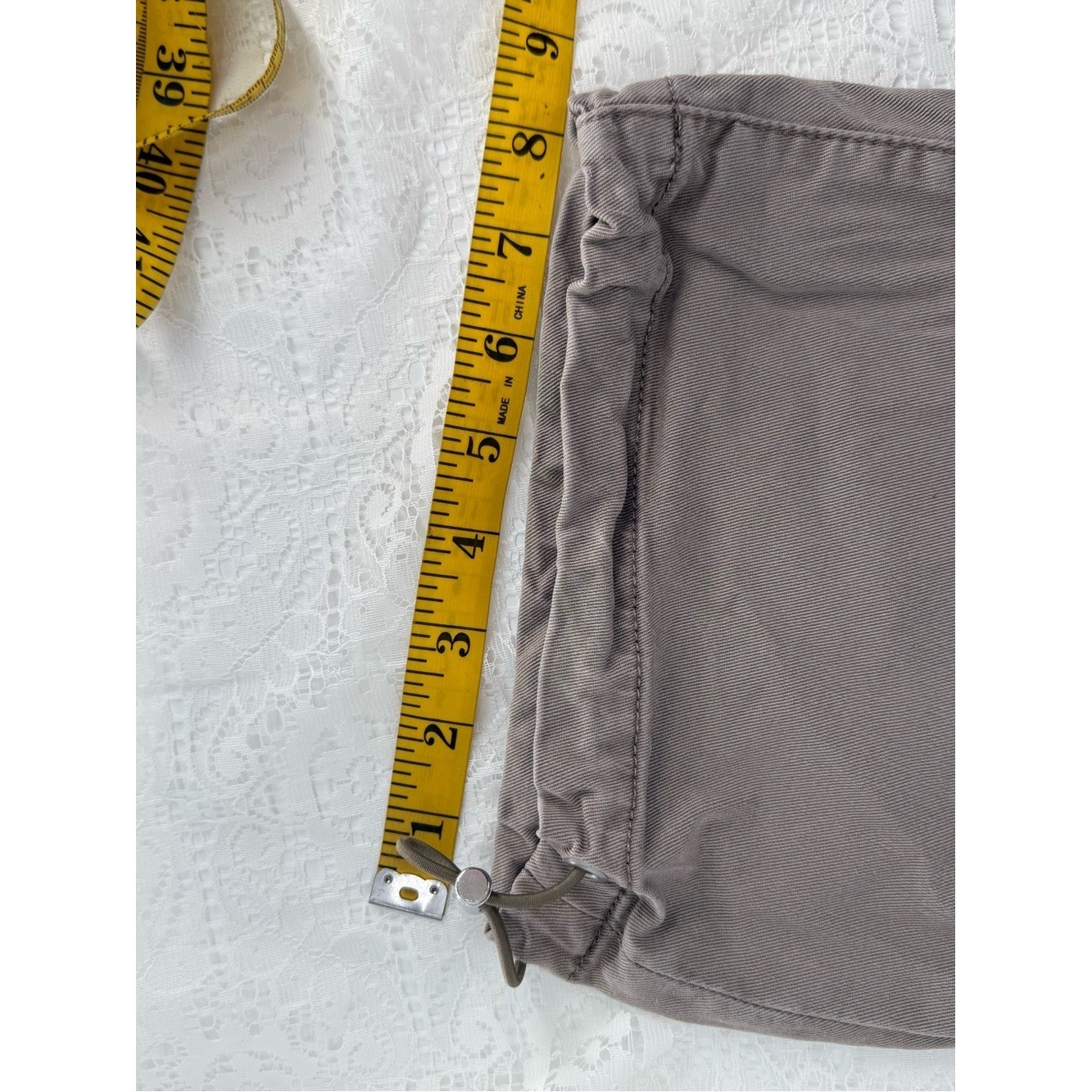PAIGE womens Reid Jogger Vintage Moss Taupe Jogger Cropped Jean 28