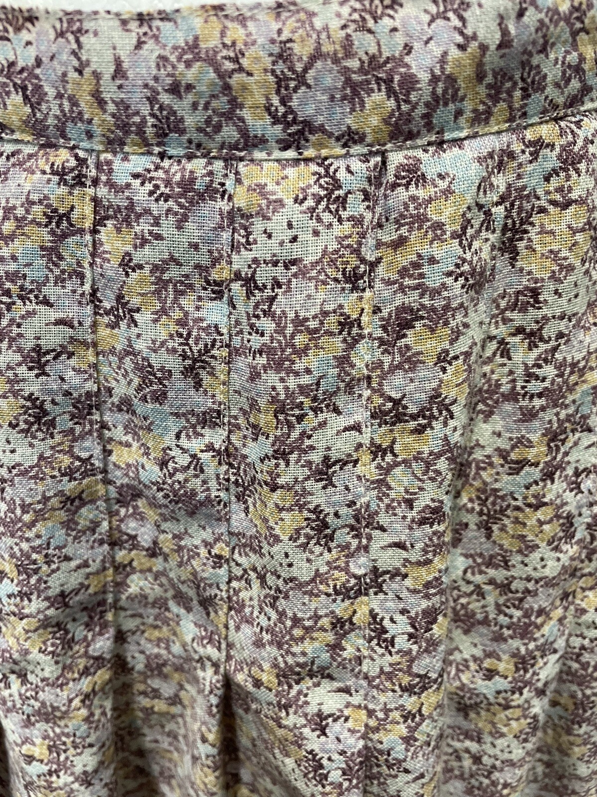 1970’s Prestige Of Boston Union Made Set Skirt & Scarf Floral Size 10 27W