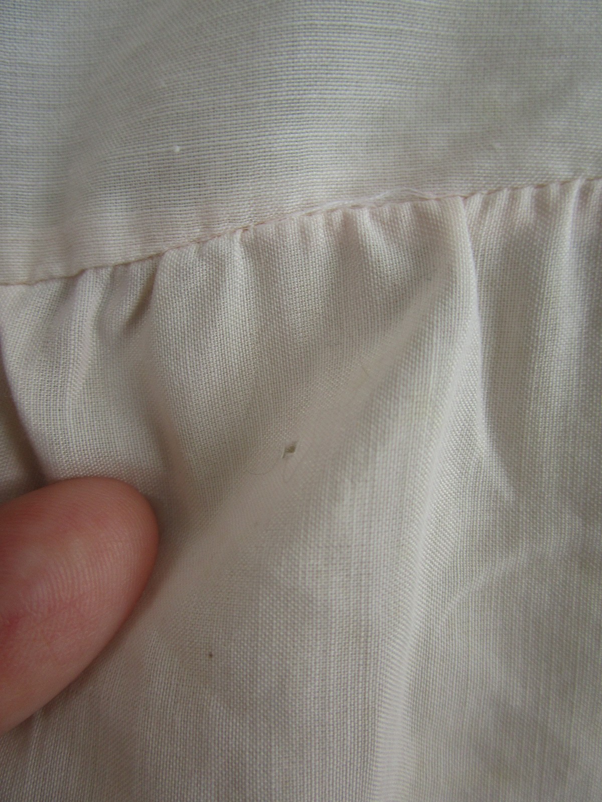 Vtg 60s Faerie Dacron Nylon Cotton Embroidery Trim Thin Nightgown Slip Dress 32