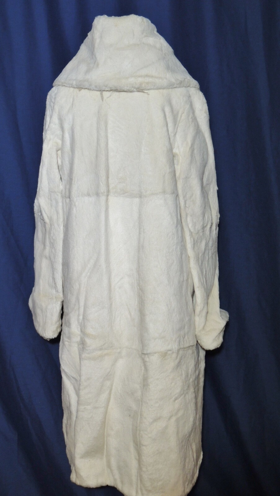 Gorgeous 1920 – 1930’s Art Deco Sheared Ermine ? White Fur Flapper Coat SM