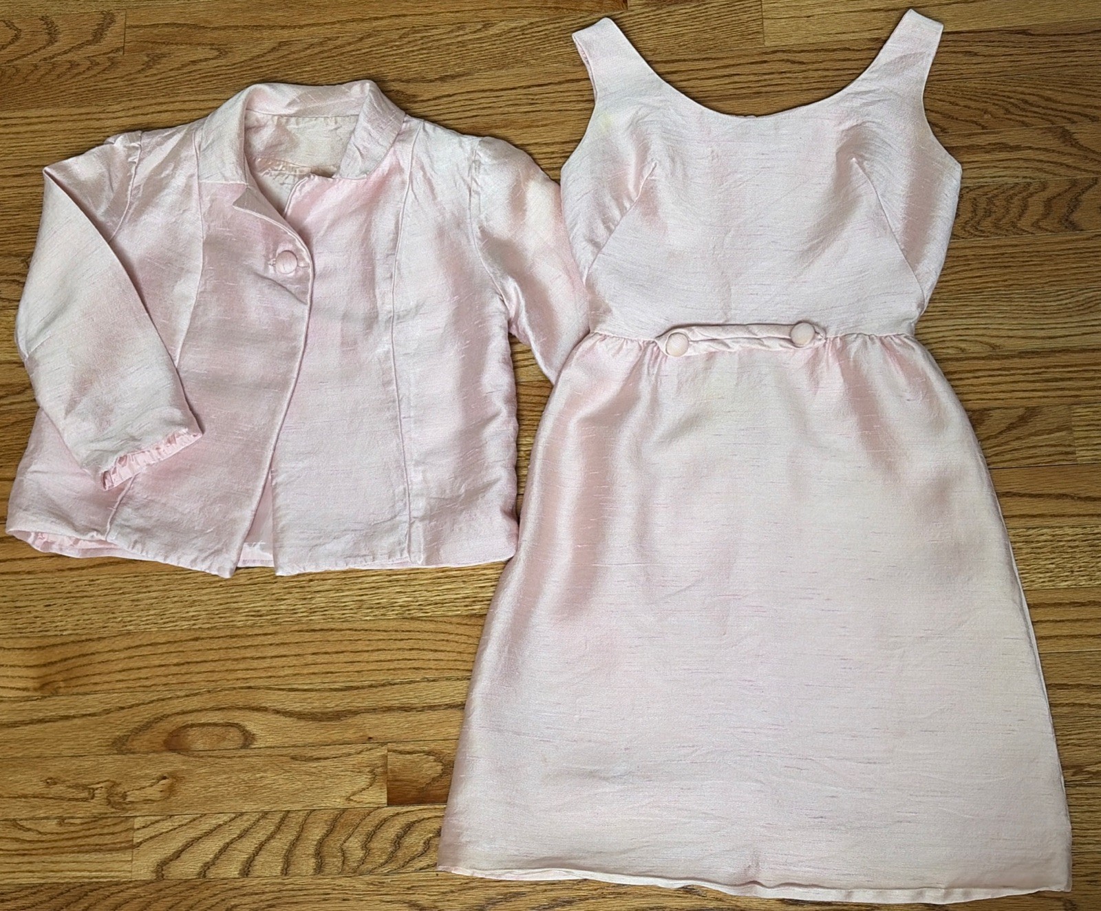 Vintage Prom Dress Original Jr. Theme New York PINK 2 Pc Suit Sz 4/6 ?