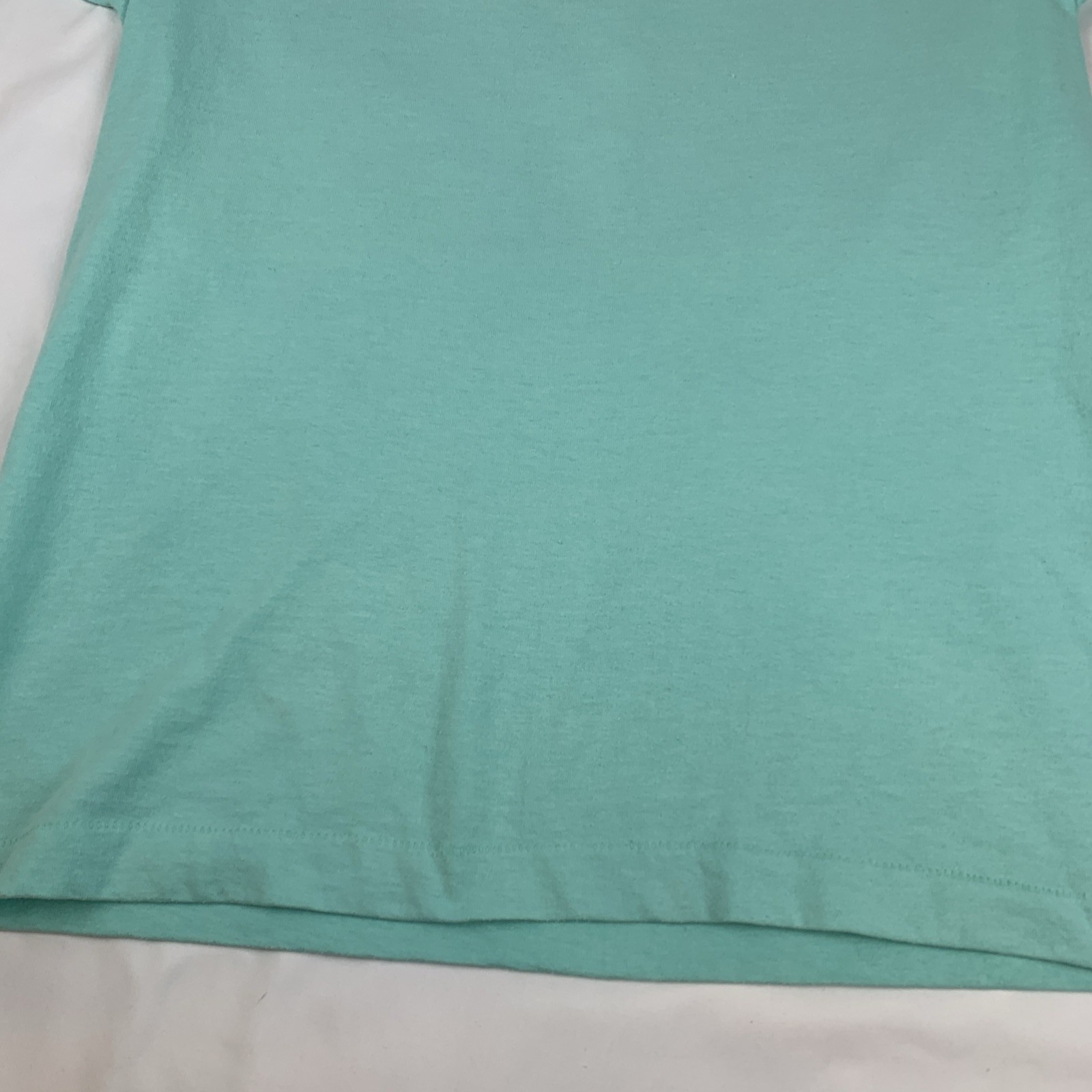 Vtg Screen Stars Best Made In USA Med T Shirt Single Stitch 1988 Women’s Green