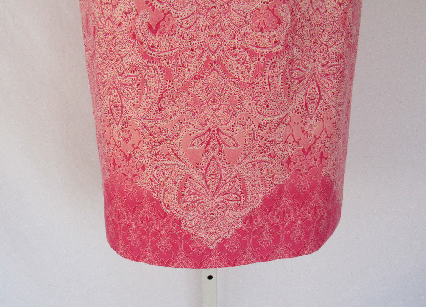 LIZ CLAIBORNE VTG 1990s 2000s COTTON PAISLEY DRESS SIZE 8 SHOULDER BOWS LINED