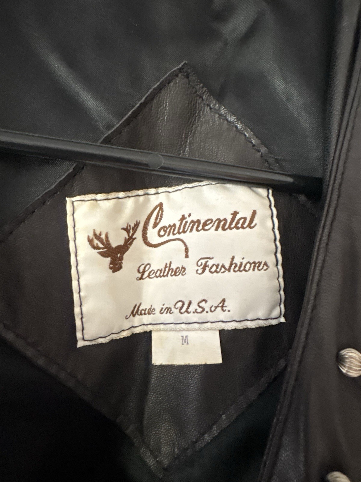 Vintage Continental Leather Fashions Fringe Jacket Mint sz M