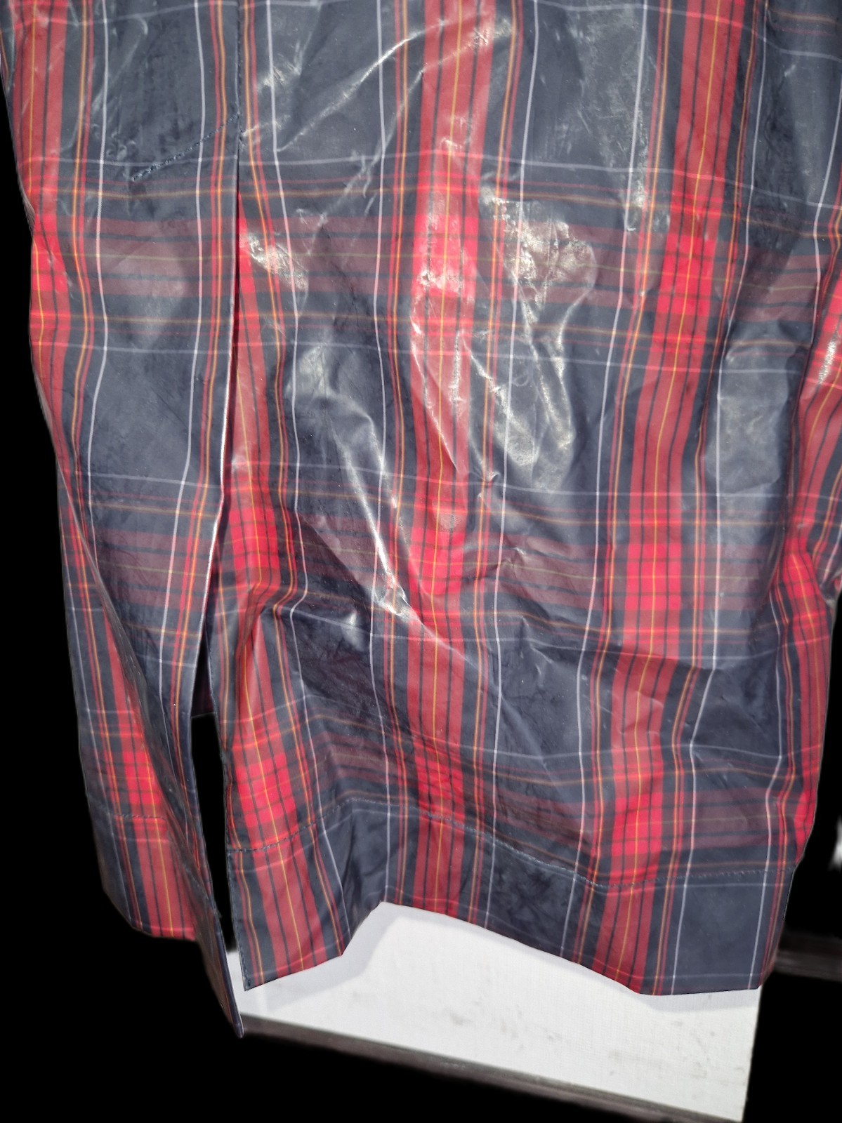 Raincoat-True Vintage-Plaid-Size 40-70s-Recycled Charlotte Eskildsen