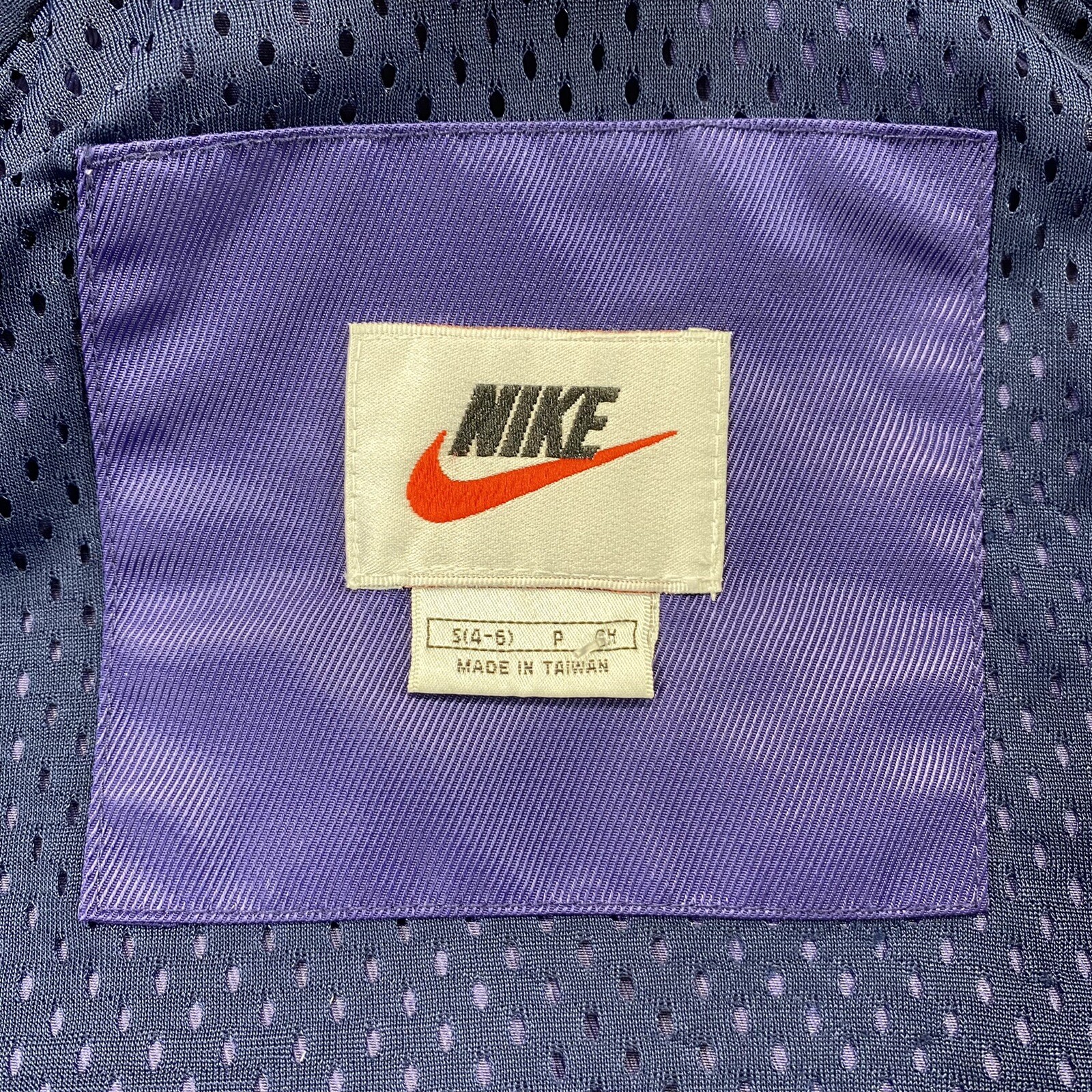VTG Nike Womens Size S 4-6 90s PurpleFull Zip Nylon Windbreaker Swoosh