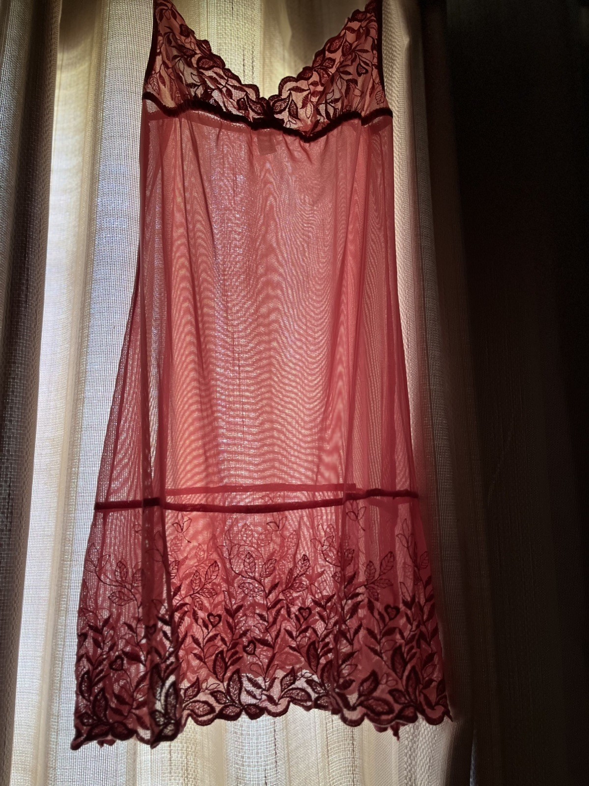 Chiffon Brandywine Nightgown Sheer Babydoll Lingerie
