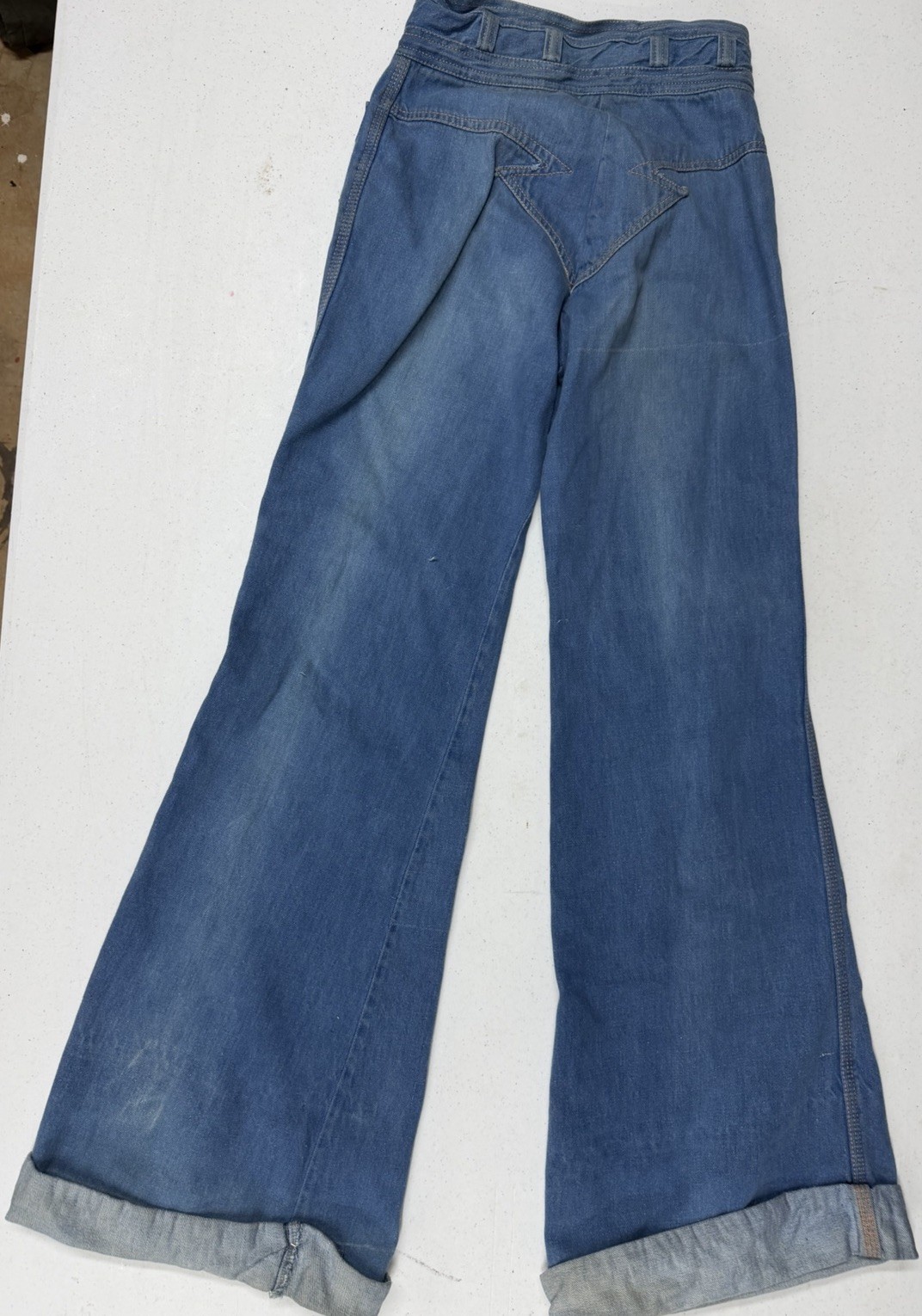 Vintage N’est Ce Pas Bell Bottom Jeans W24 L28 100% Cotton