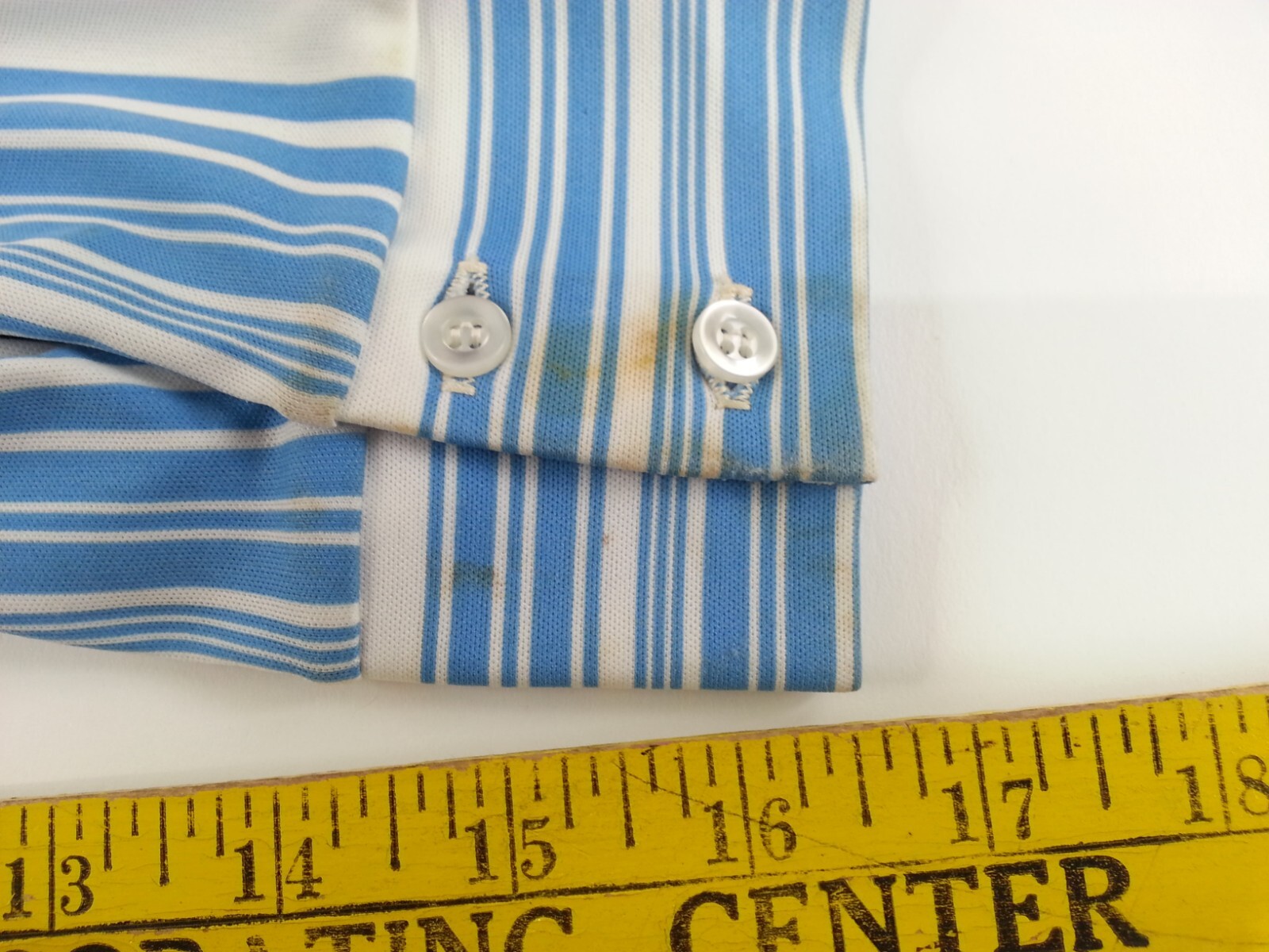 Kokobay By Eccobay Vintage Retro 1970s Sz 11-12 Juniors Ladies Button Down Blue