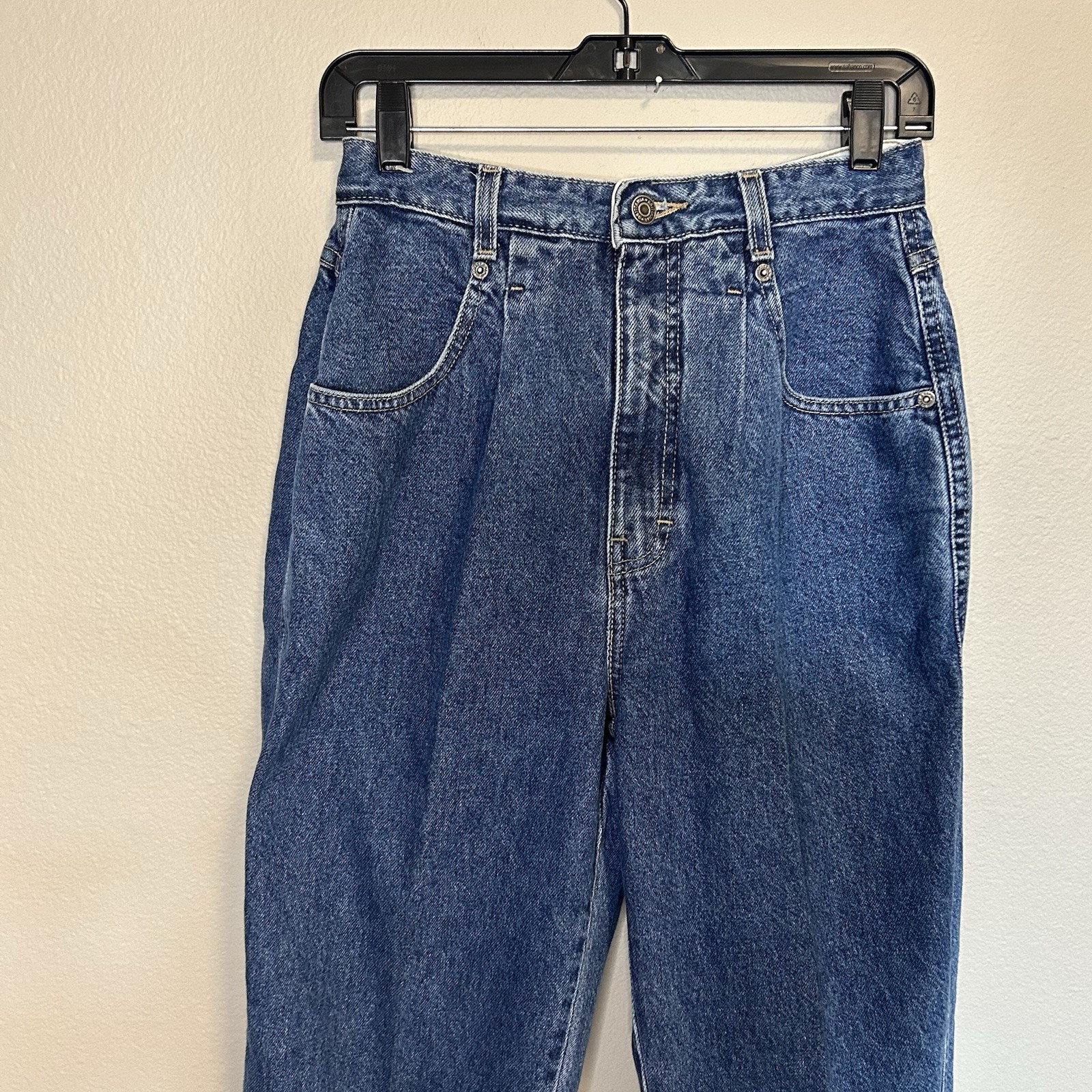 Vintage Brittania Jeans Women’s 80’s Denim Pleated Baggy High Rise Size 10/31