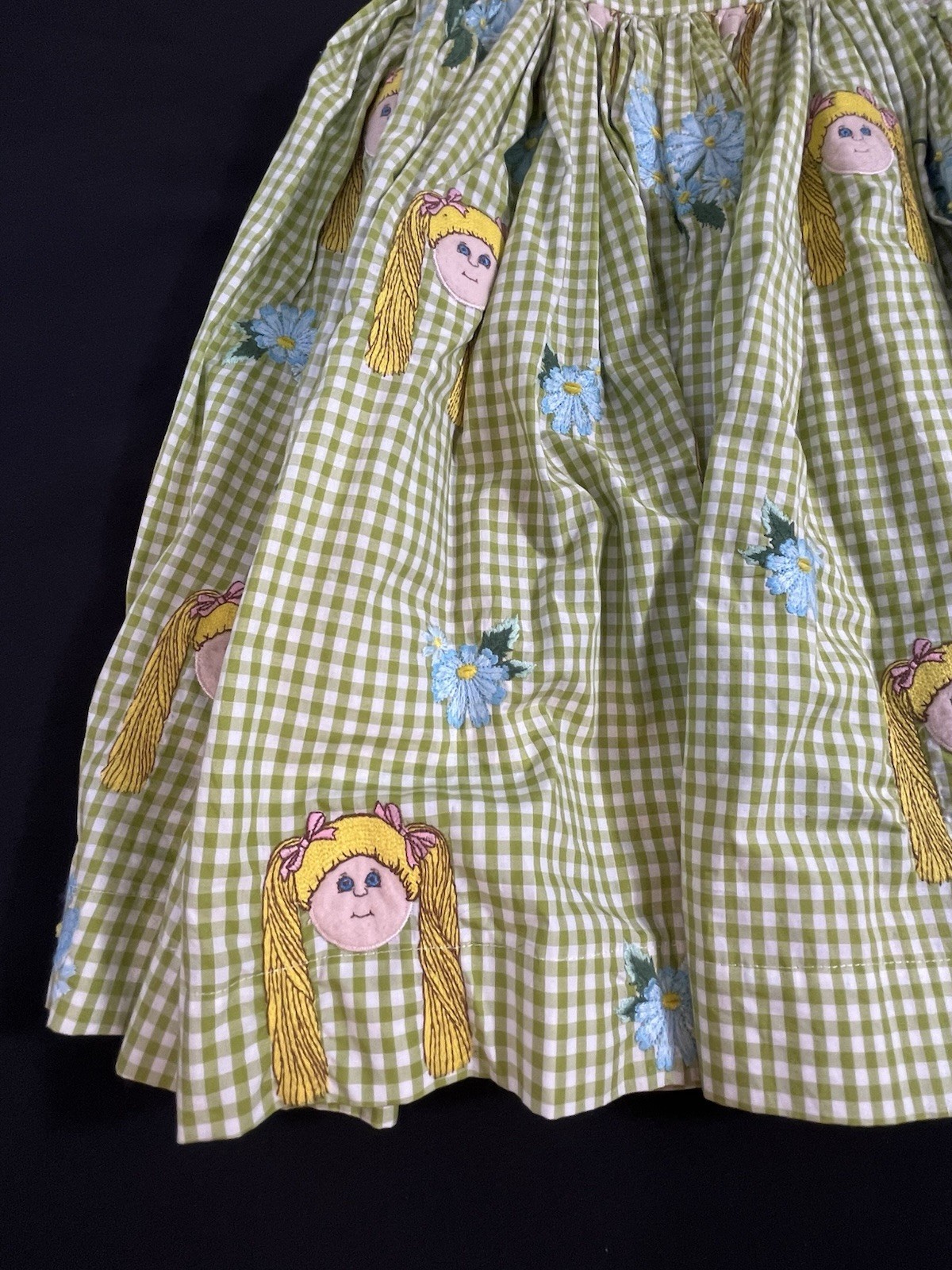 Jenny Fax Lime Green Cabbage Patch Doll Skirt Size M Spring 2013
