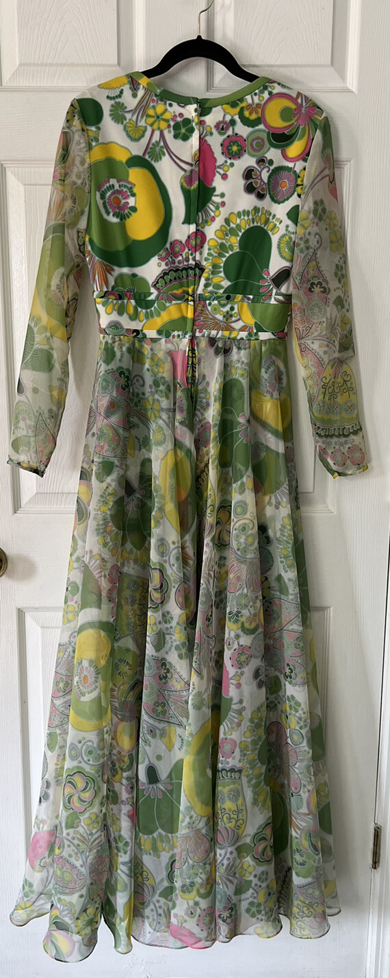 Vintage Arthur’s 60’s 70s Long Floral Dress Mod