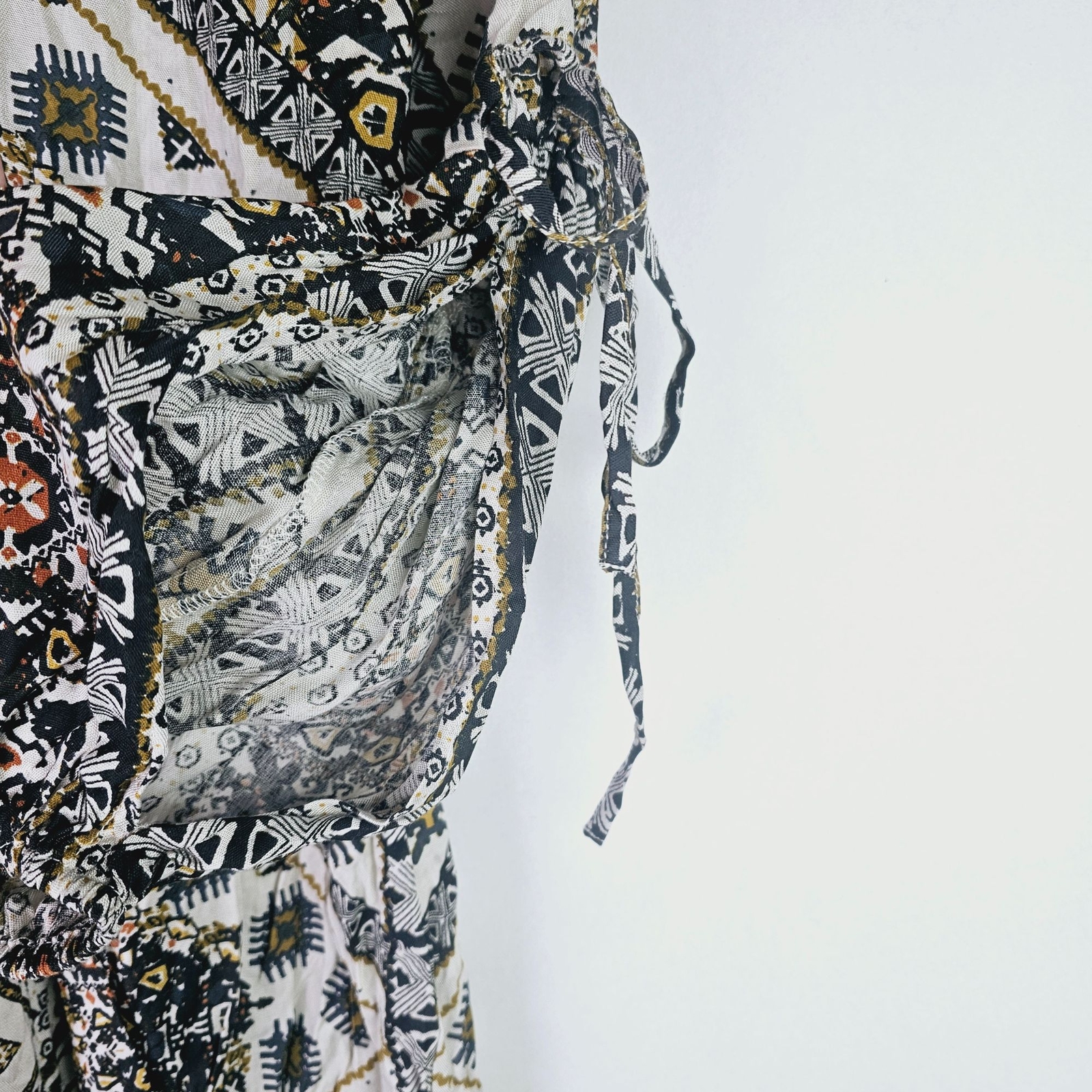 Vtg 90’s Take Two Clothing Co. Split Sleave Drop Waist Abstract Dress Sz S