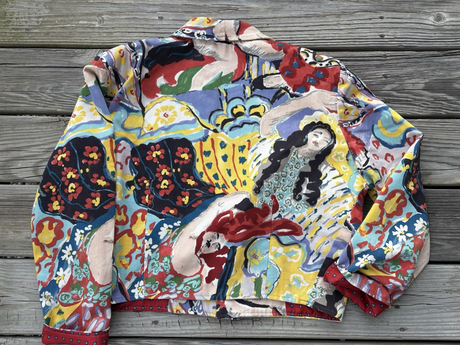 Vintage~Artsy My Boyfriend’s Back /Santa Monica, California Custom Ladies Blazer