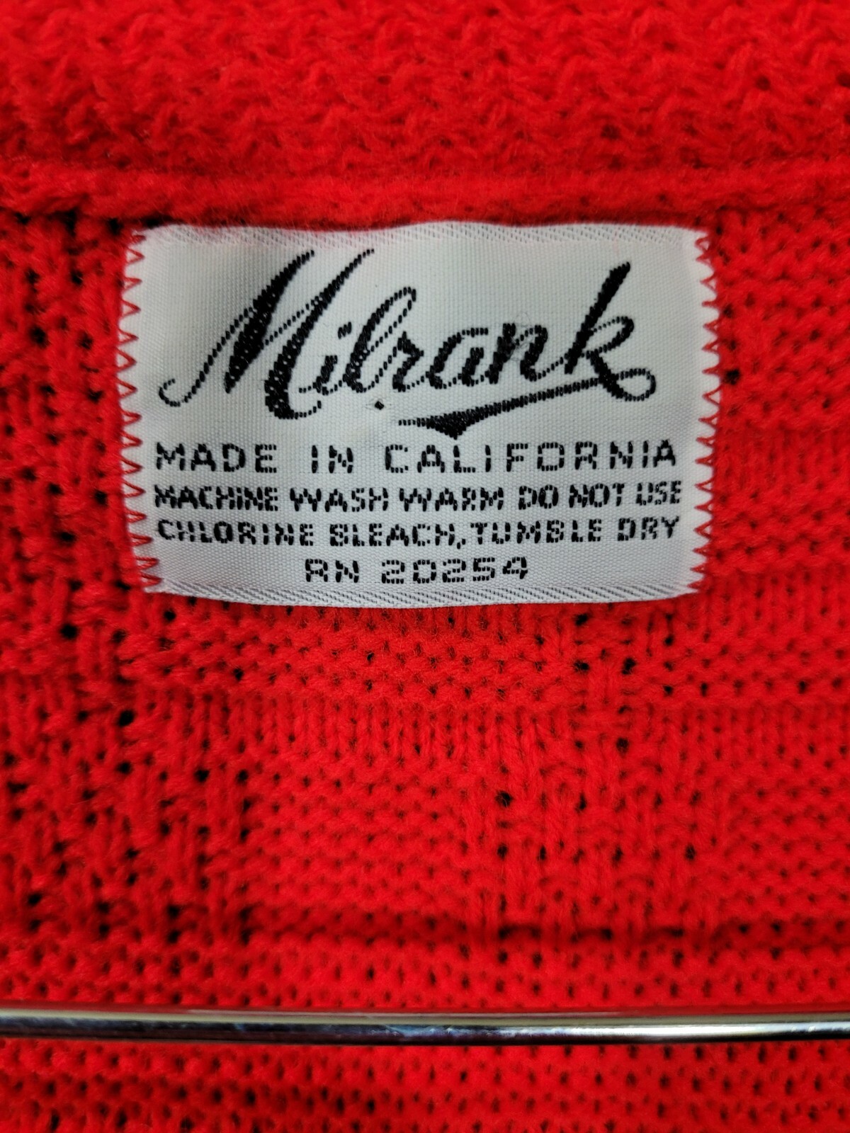 Milrank Sweater Vest with Pockets VintageNO Closure Adult Size Medium 70s Retro