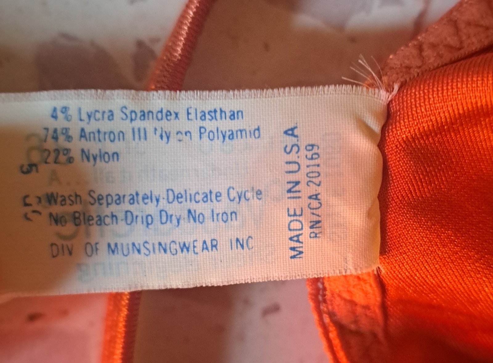 Vtg Vassarette Sheer Beginning Gown Dress 36 Coral Orange 70s Ballerinacore