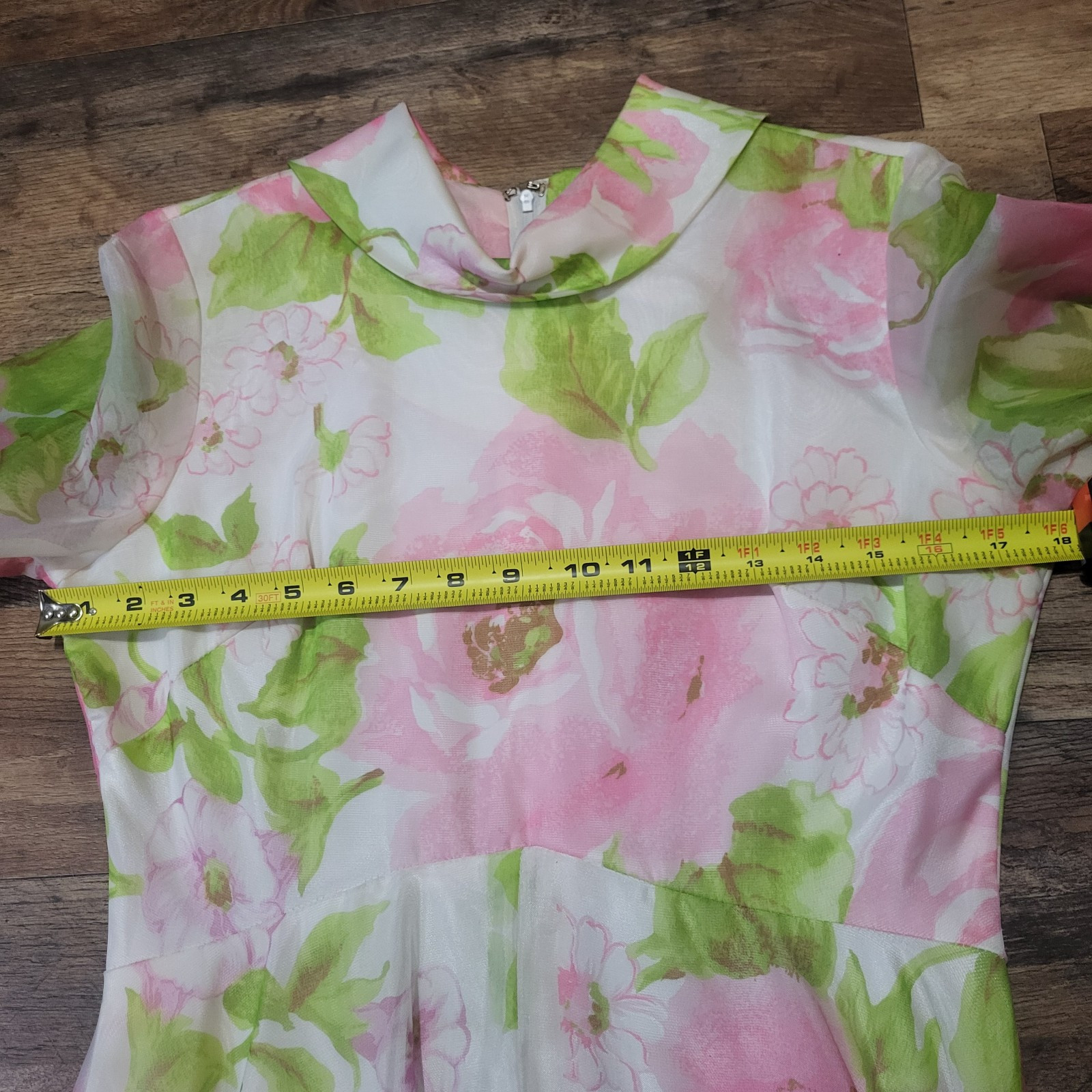 Vintage Avalon Classics Longsleeve Floral Maxi Gown Size 12