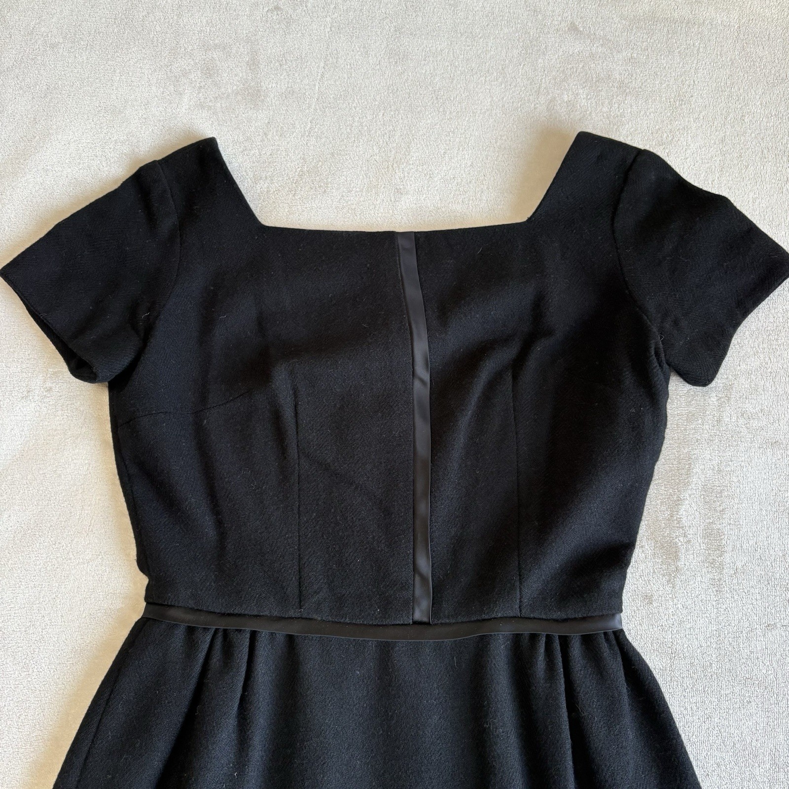 Vintage 60s Helen Whiting Black Mini Dress Size Small