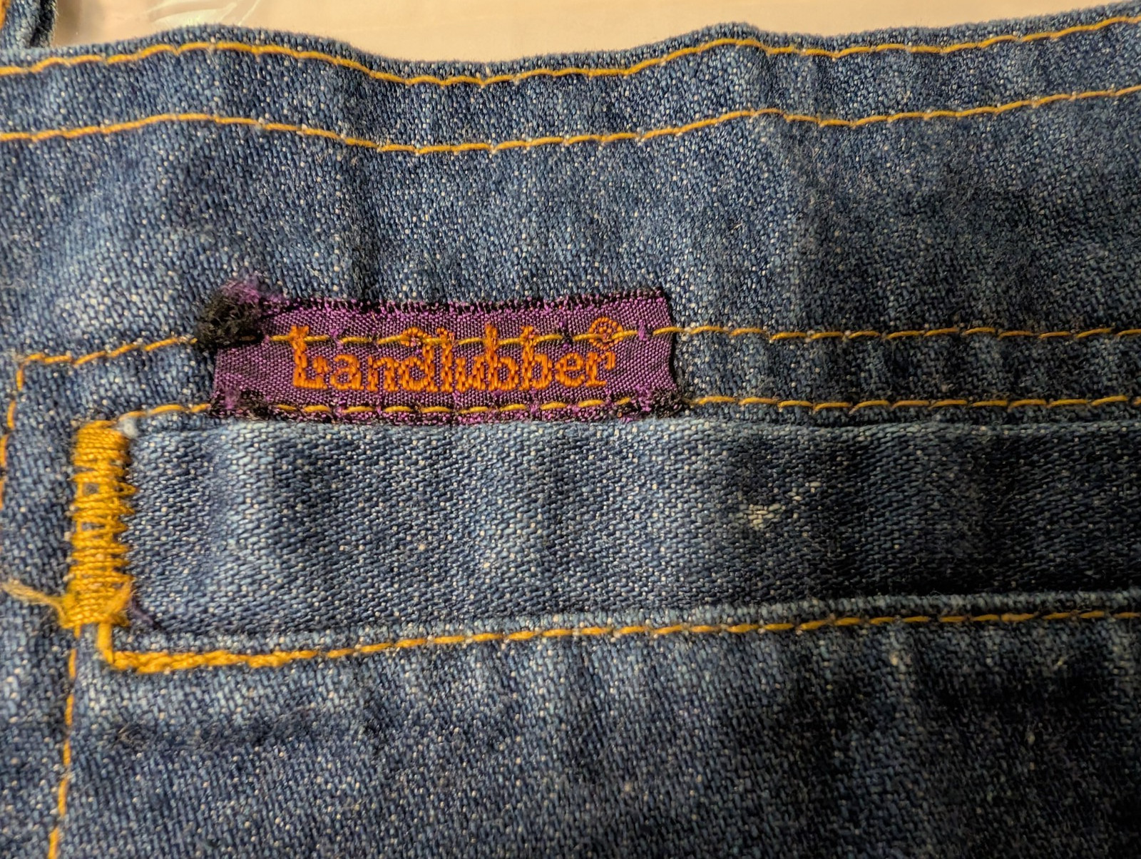 Vintage 70’s Landlubber Girls Blue Denim Jumper Shorts no Size / See Measurement