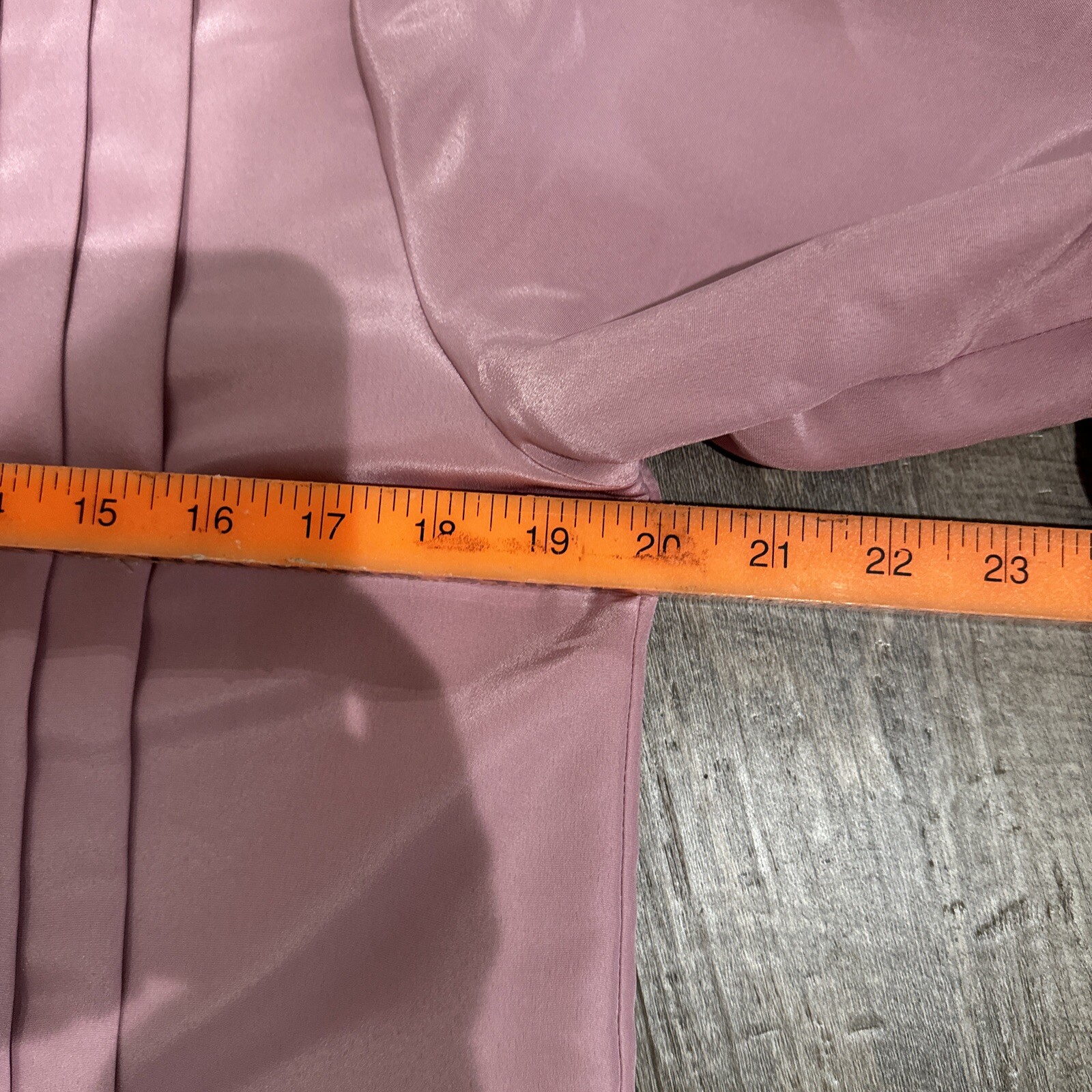 Personal Women’s VTG Pink Pleated Button-Up Long Sleeve Top Sz10 secretary retro