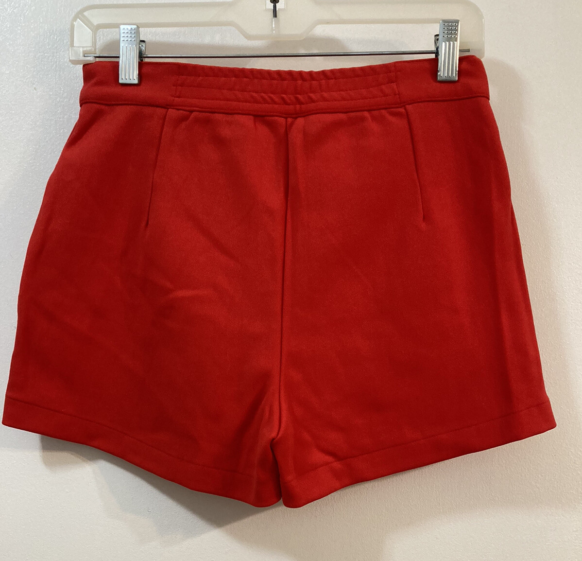 PARTNERS from MERVYNS Tomato Red Shorts Nylon Pockets Stretch Vtg ’90s 14