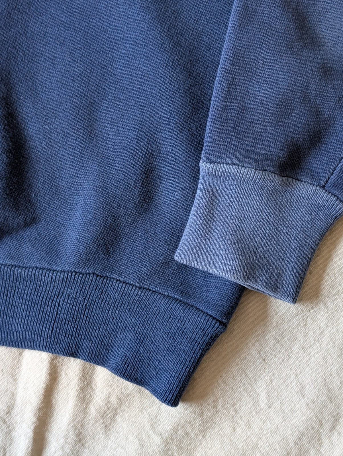 Norwich Vintage 60s Navy Blue All Cotton Classic Sweat Shirt Youth LG Women XXS