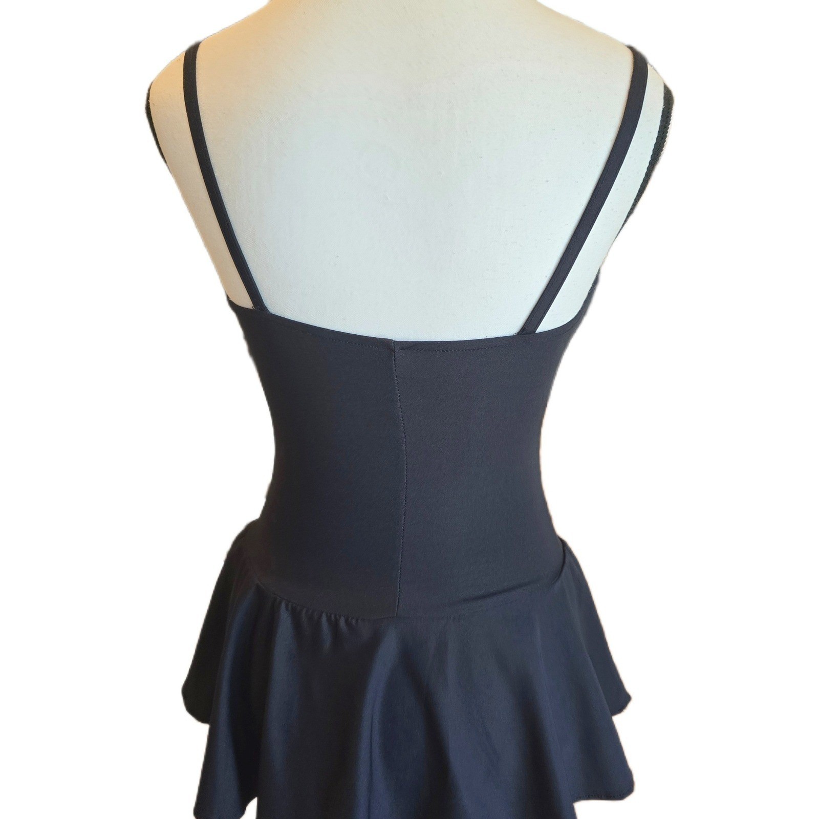 Vtg 1990s UNITE! Union Made Skirted Swimsuit One Piece Leotard Dress 12 Shaper