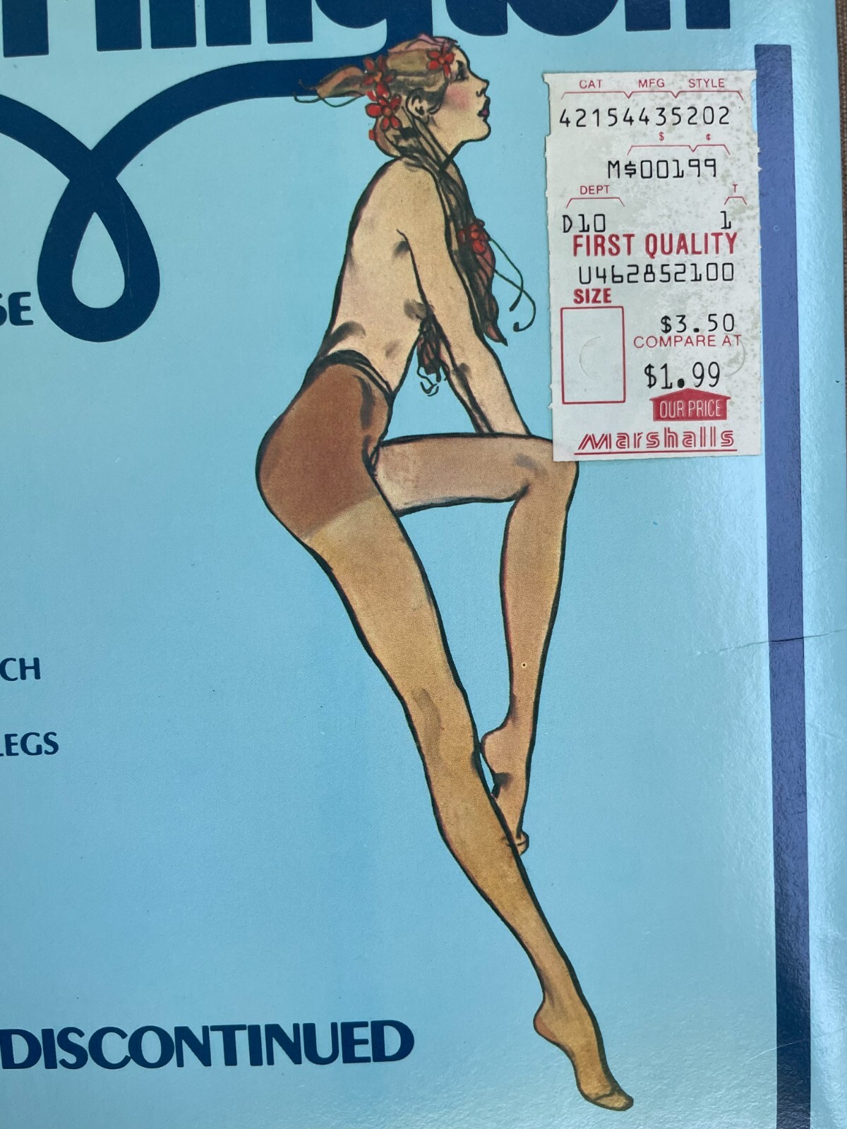 vintage Burlington Ultra Sheer Panty Hose stockings Dove Grey Long Discontinued