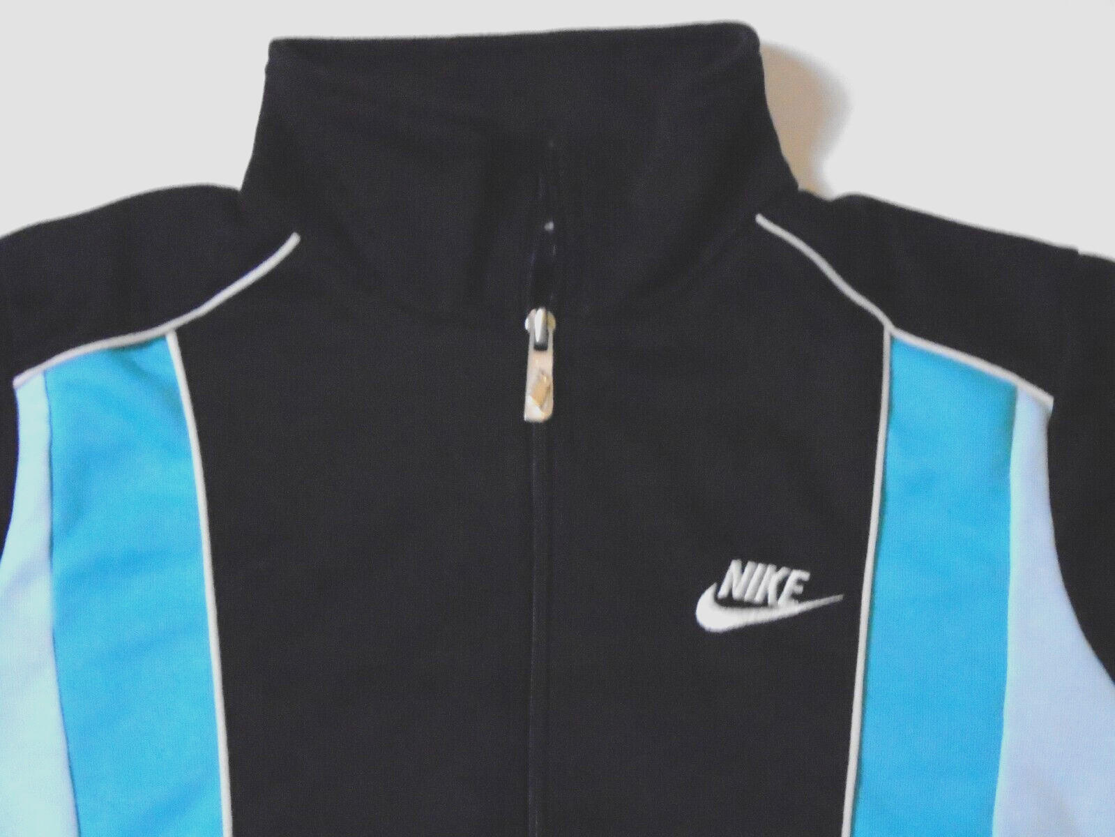 Vintage 80s Nike Track Jacket Full Zip Hip Hop Blue Tag Dance Womens Medium