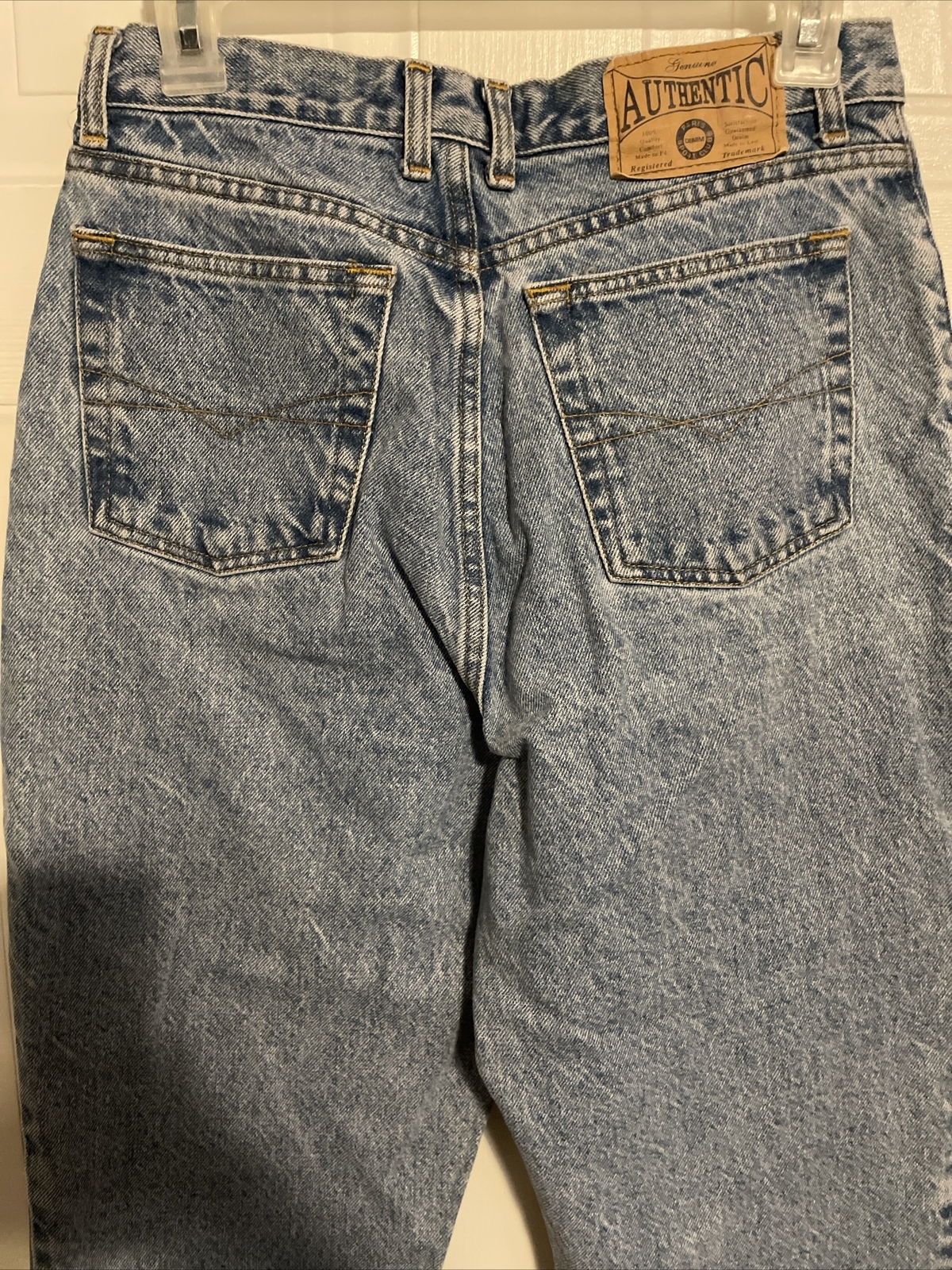 Vintage Paris Sport Club Button Fly Jeans Womens Size 28×29 Classic Fit Tapered
