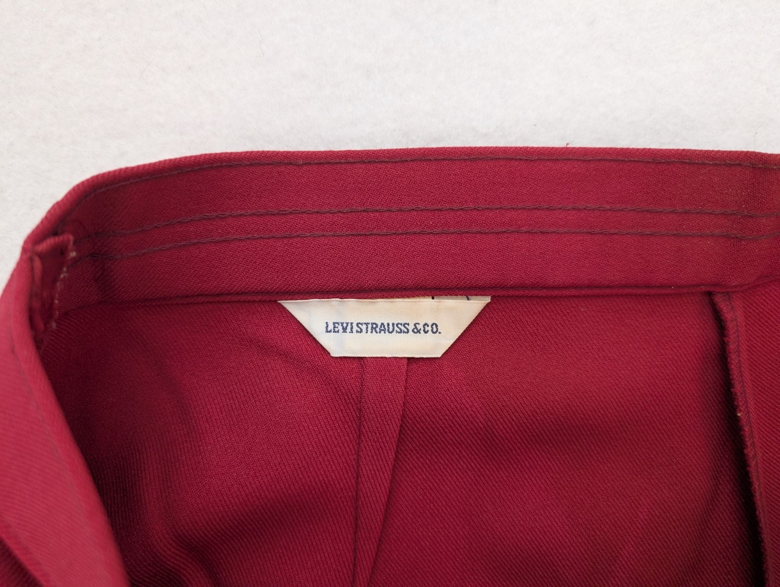 Levi Straus Vintage 70s Women’s Pants Size 34×29 Wide Leg Pink-Red