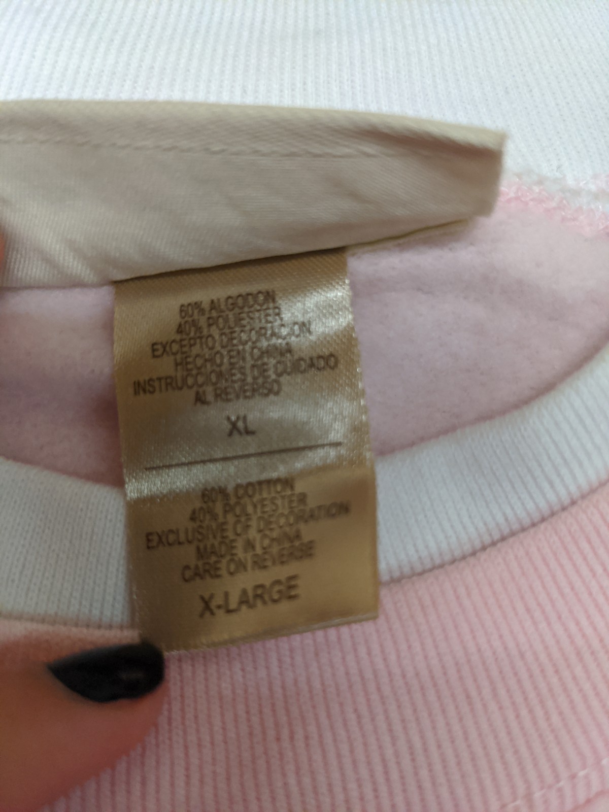 Vintage MC Sportswear Pink Christmas Holiday Crewneck Sweatshirt Women’s Sz XL