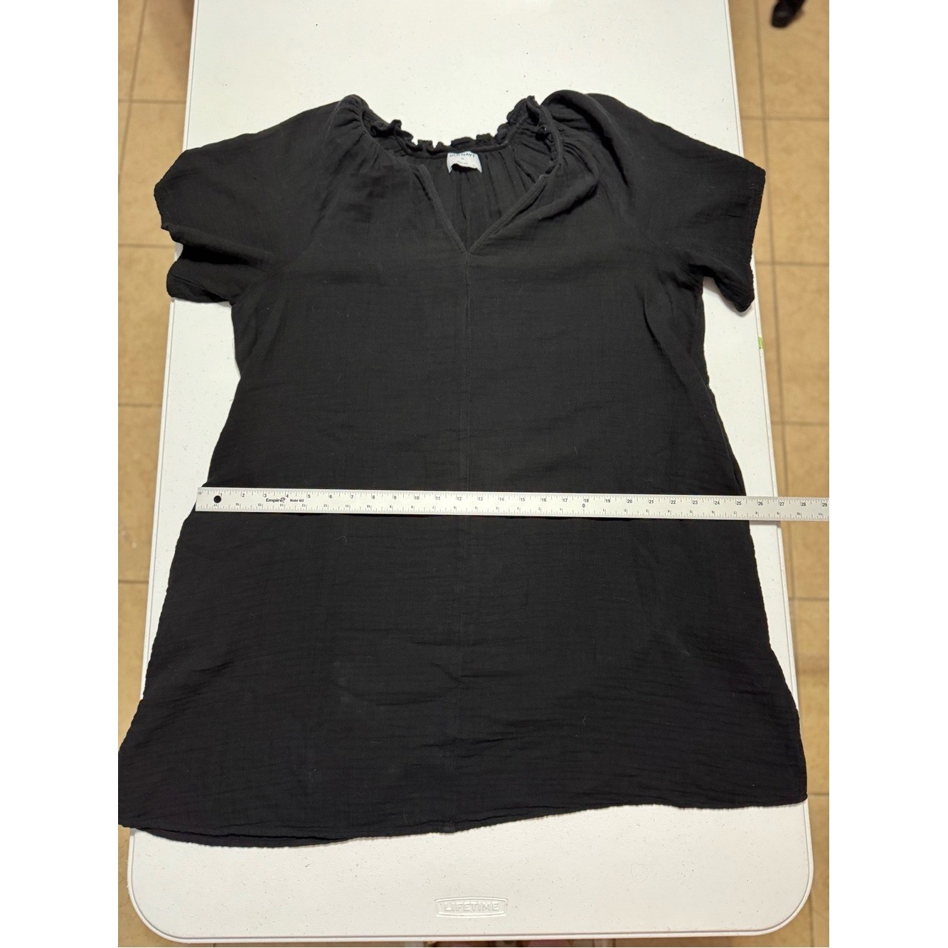 Women’s Black Dress Old Navy Gauzy Lightweight Size XL Boho Cottagecore