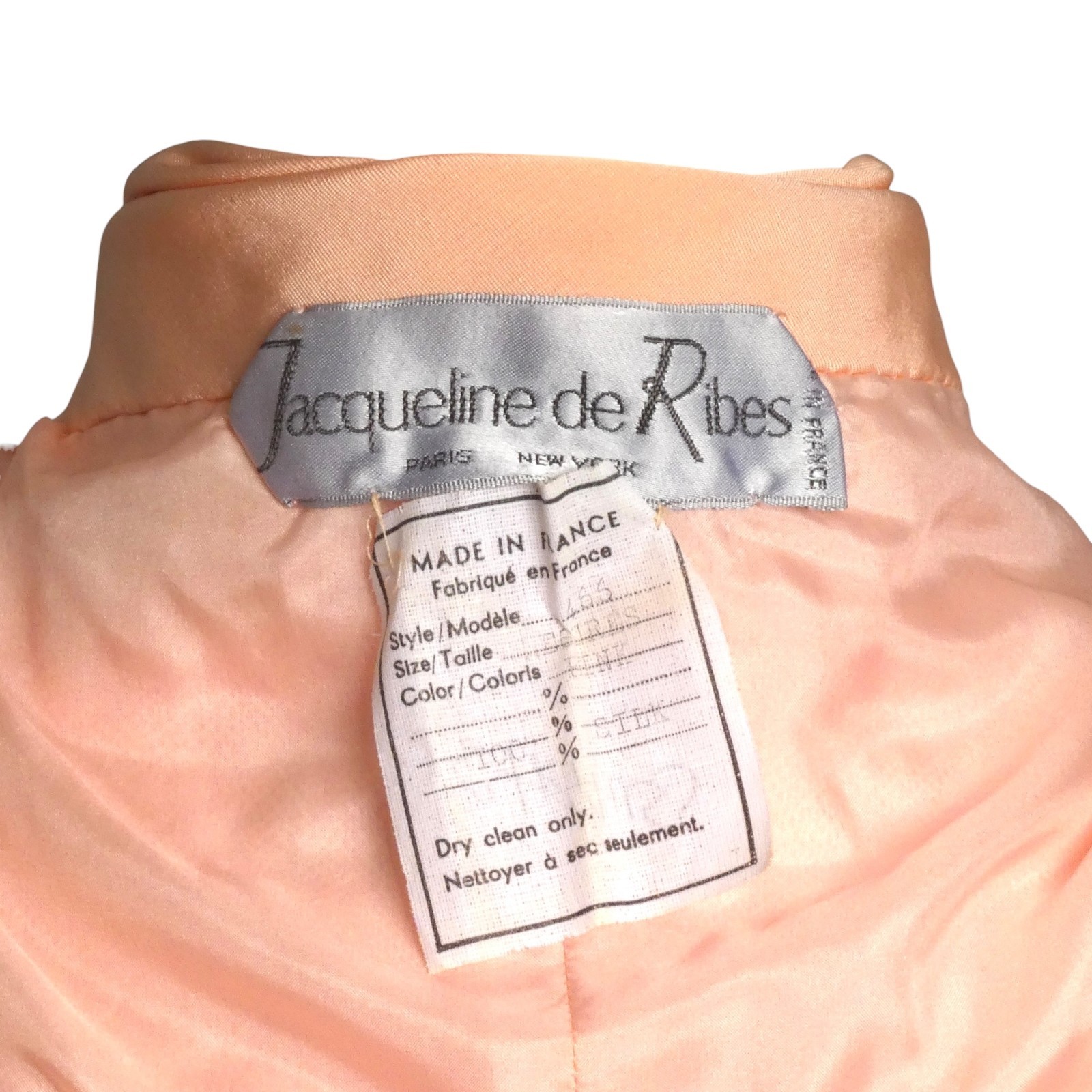 JACQUELINE DE RIBES- 1985 Pink Silk Knit Halter Gown, Size 6