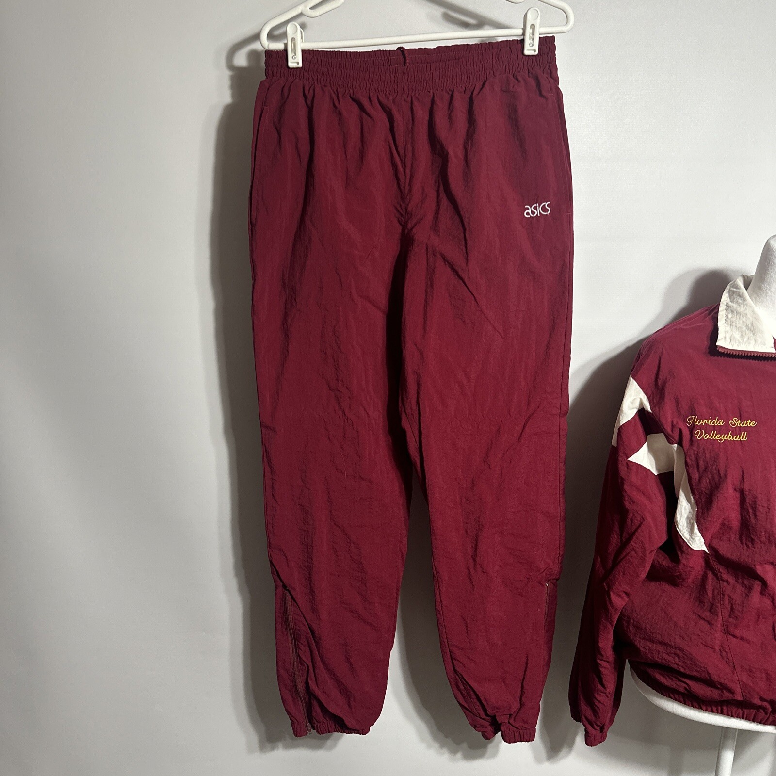 VTG Florida State Volleyball 80s 90s ASICS Warm Up Windbreaker Track Suit