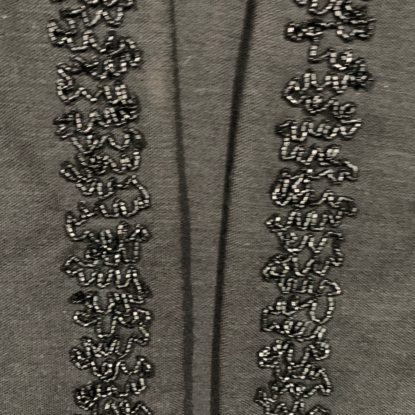 Paula Brooks Cardigan Jacket Womens M Black Wool Beaded Vintage Evening Cropped