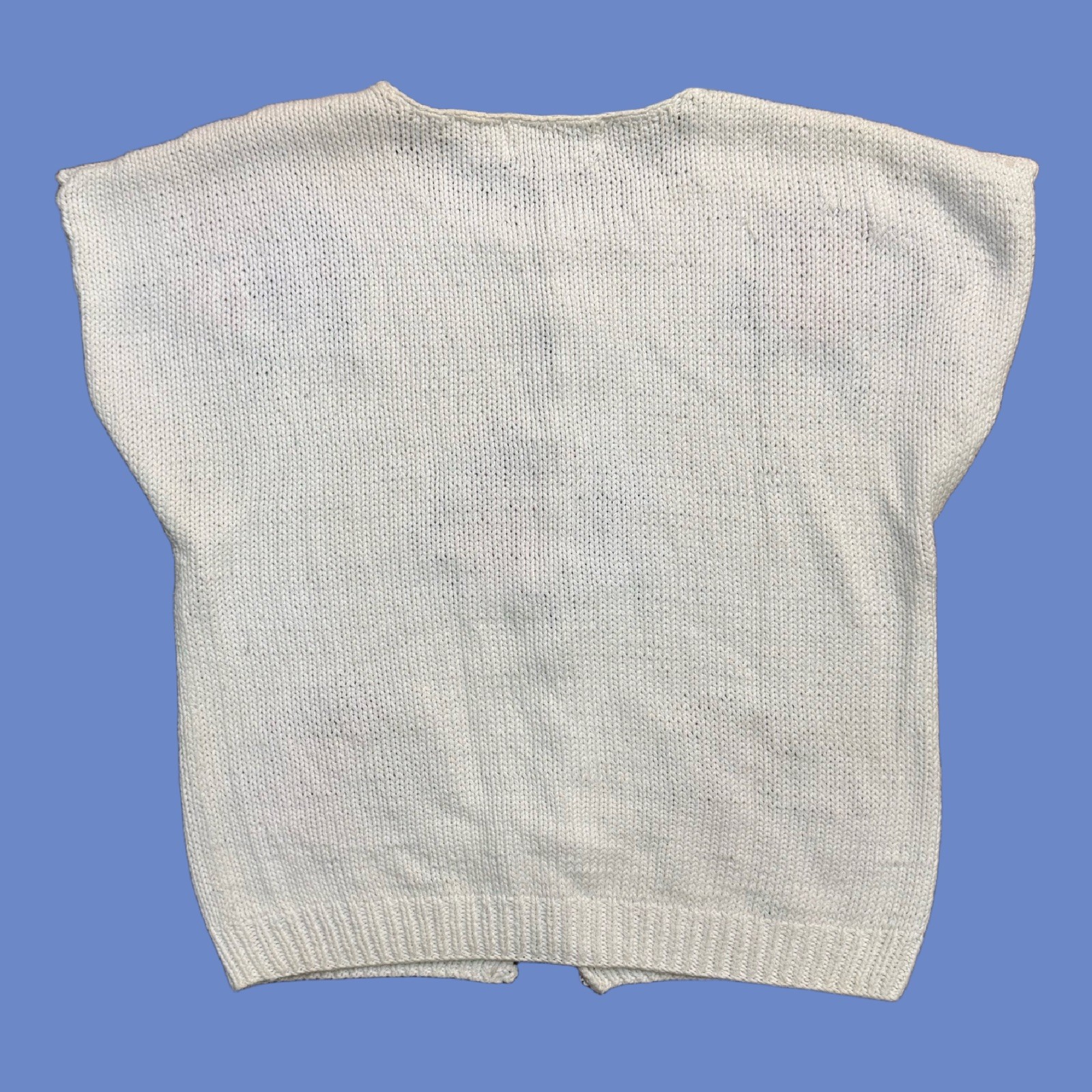 Vintage Knit Shirt Short Sleeve Floral Sweater Cambridge Spirit Cottagecore