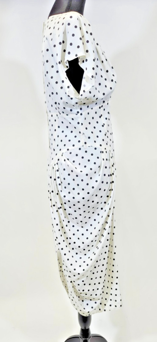 Vintage 1980’s „ASHLEE” Polka Dot Sheath Party Dress-Size 8