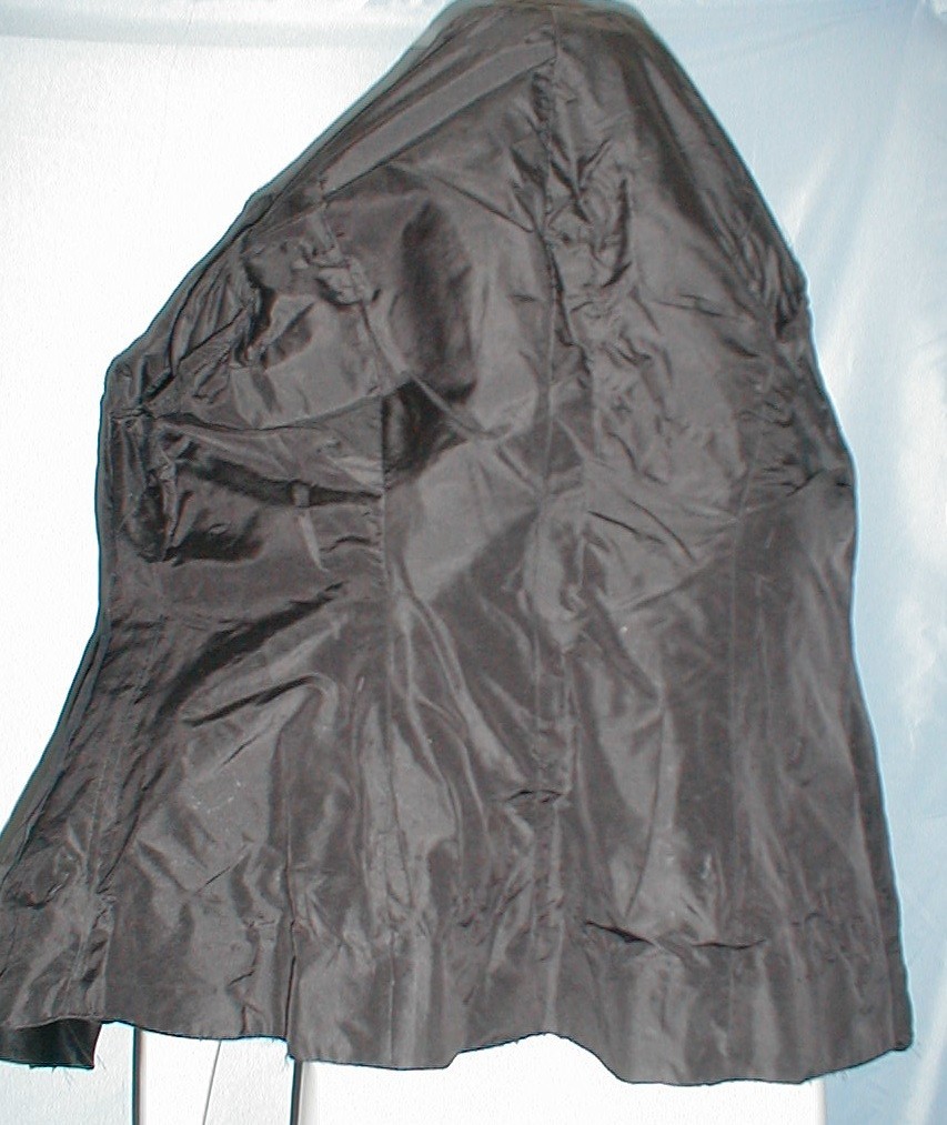 Regal Antique Dress Jacket Edwardian 1912 Black Satin and Lace